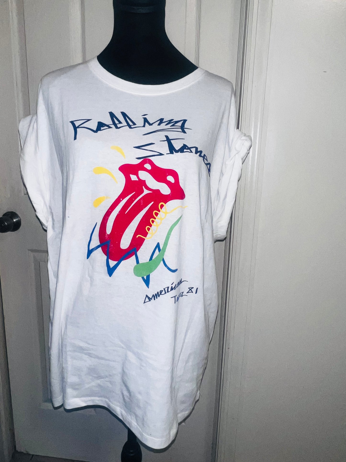 The Rolling Stones Oversized Distressed Tee