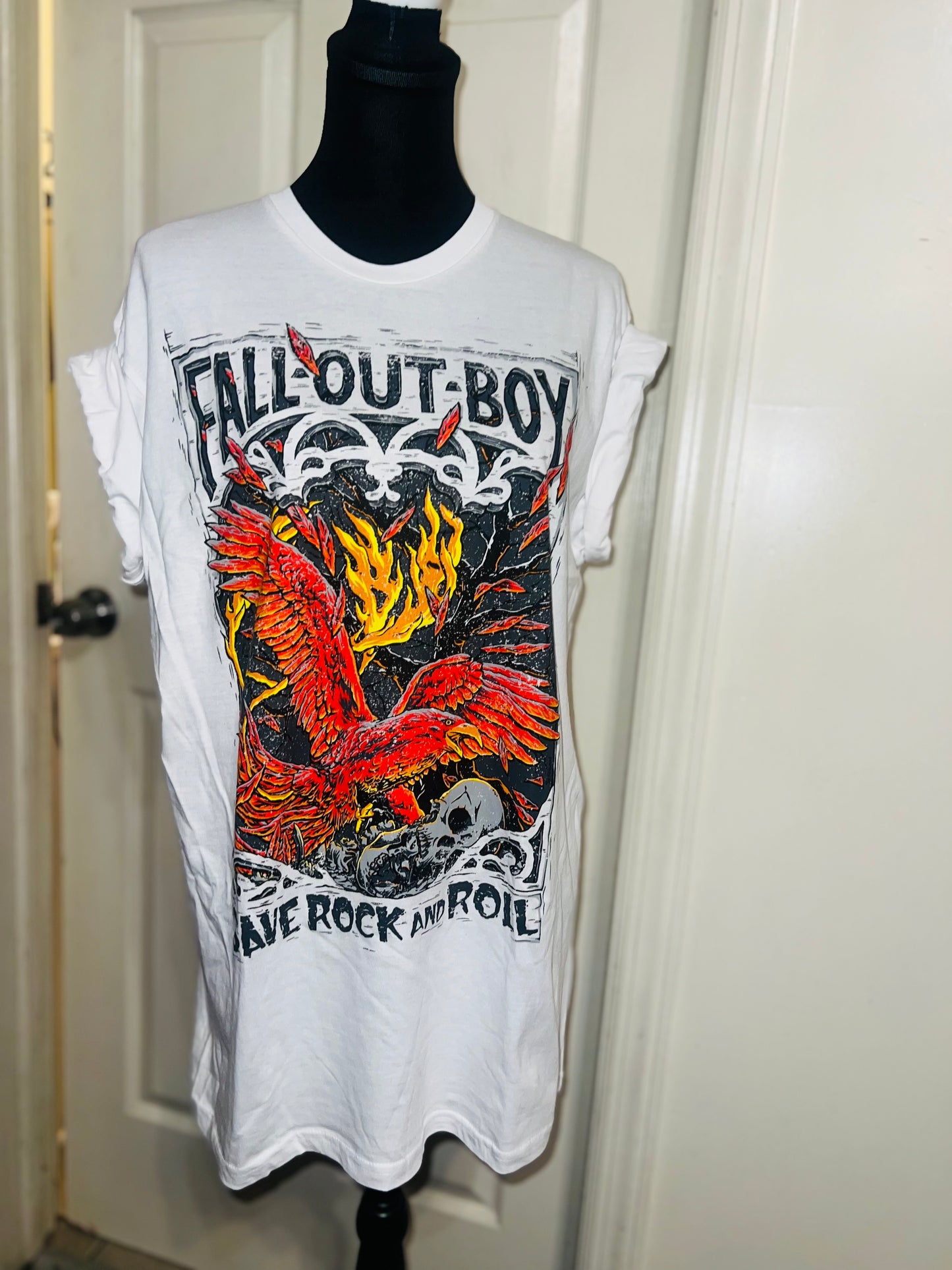 Fall Out Boy Oversized Distressed Tee