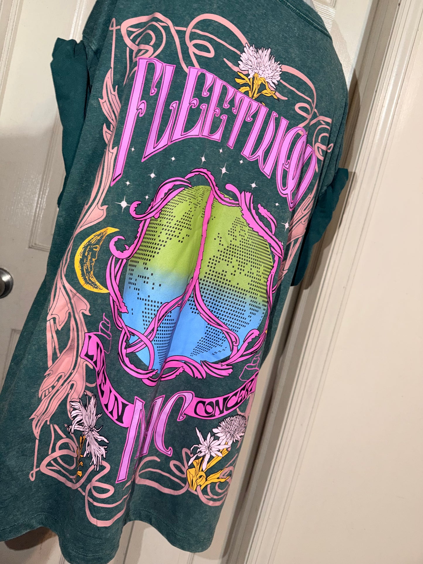 Fleetwood Mac Double Sided Oversized Distressed Tee