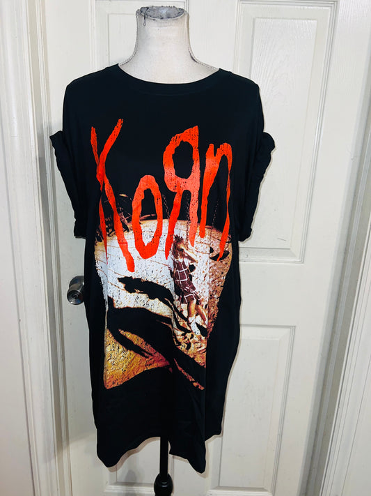 Korn Oversized Distressed Tee