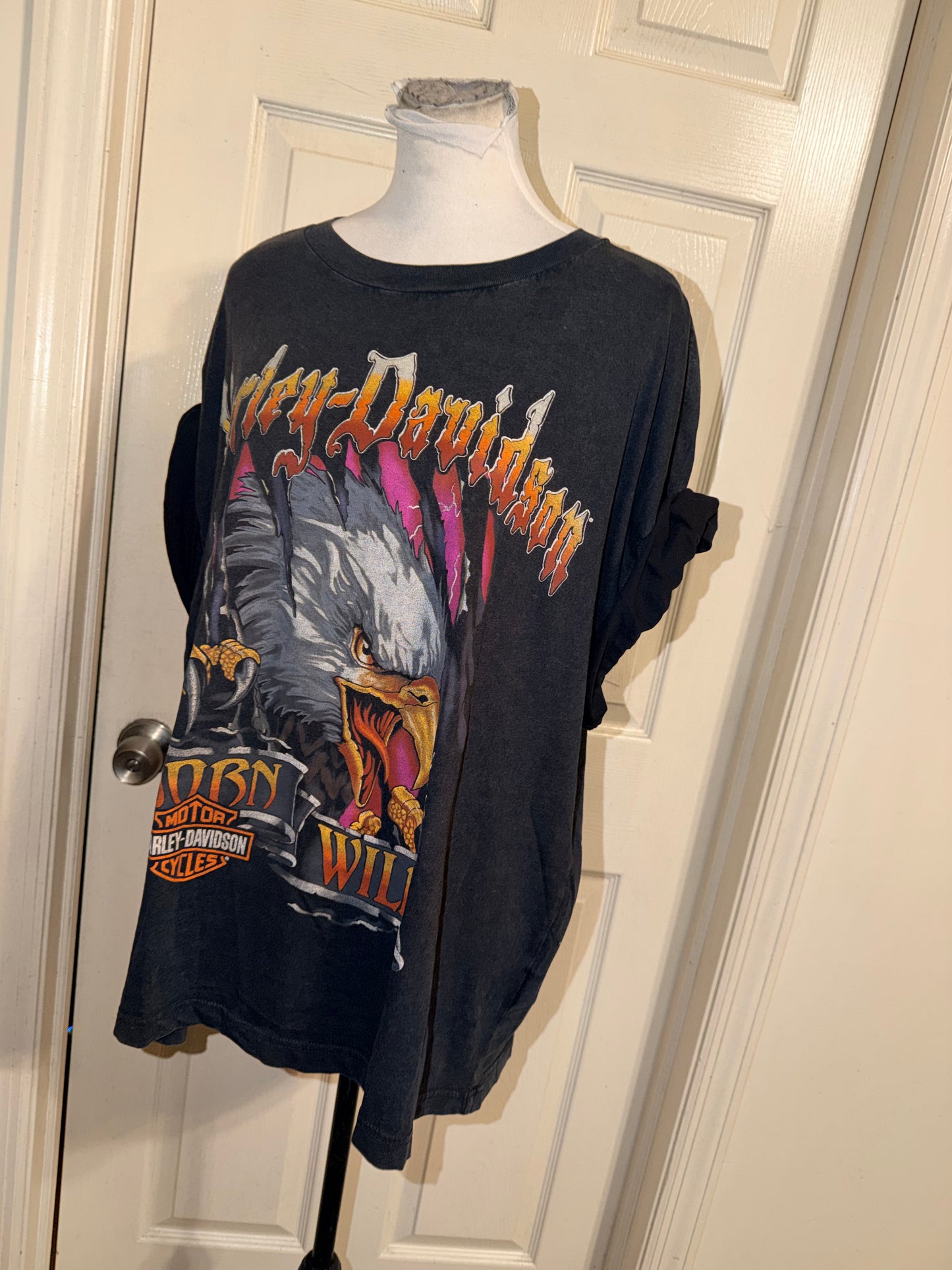 Harley Davidson Oversized Distressed Tee