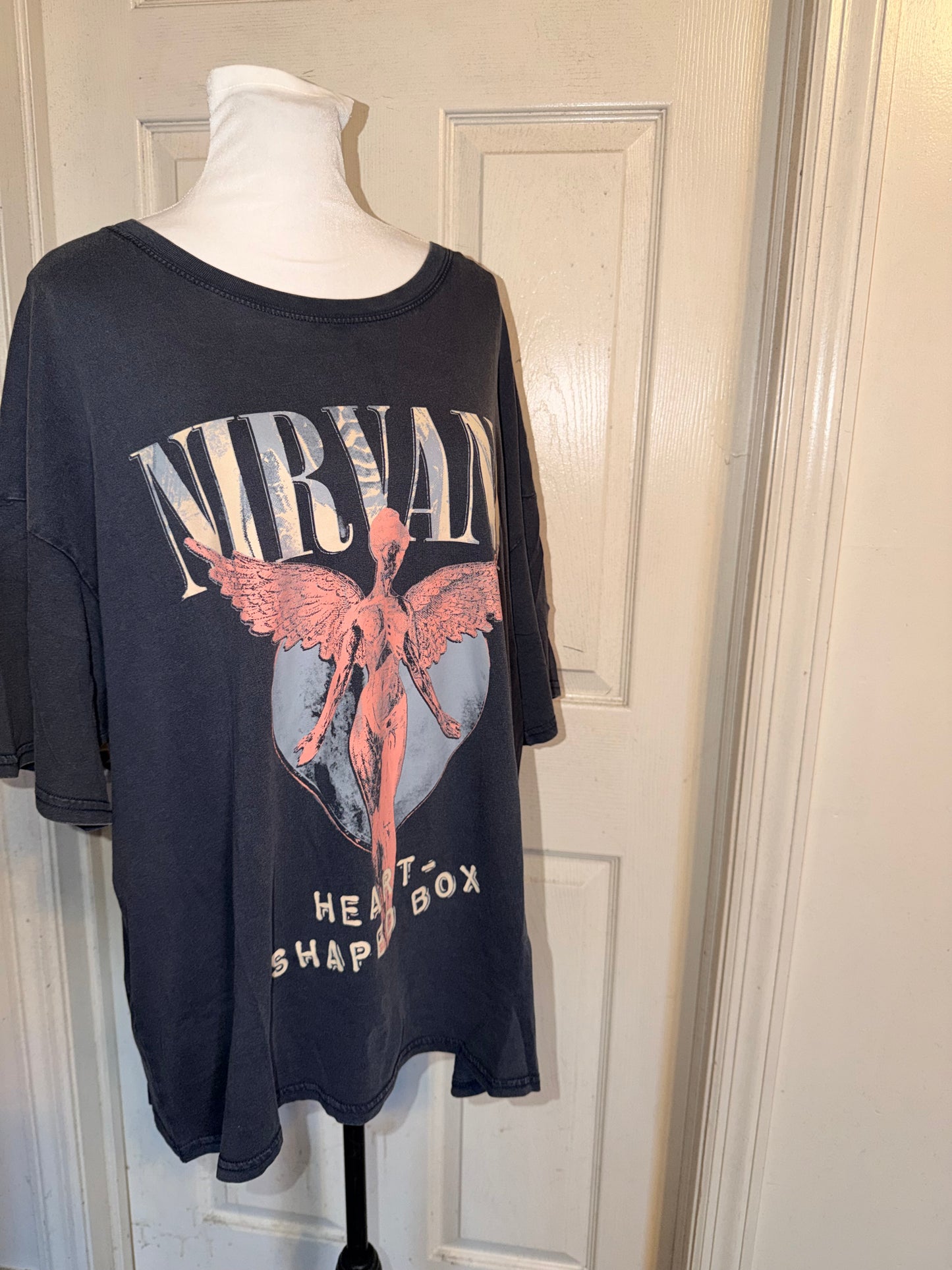 Nirvana Oversized Distressed Tee