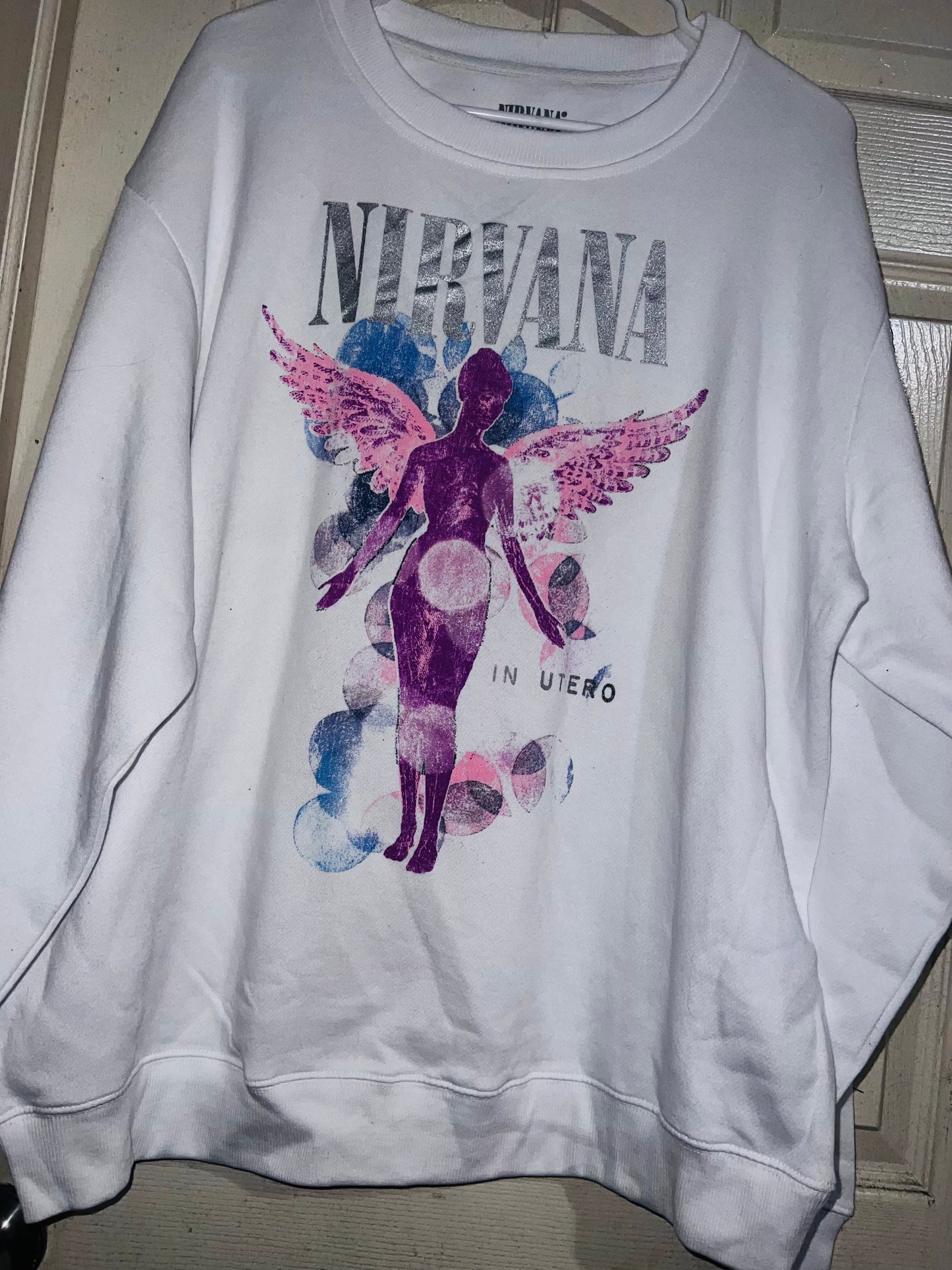 Nirvana Oversized Distressed Tee