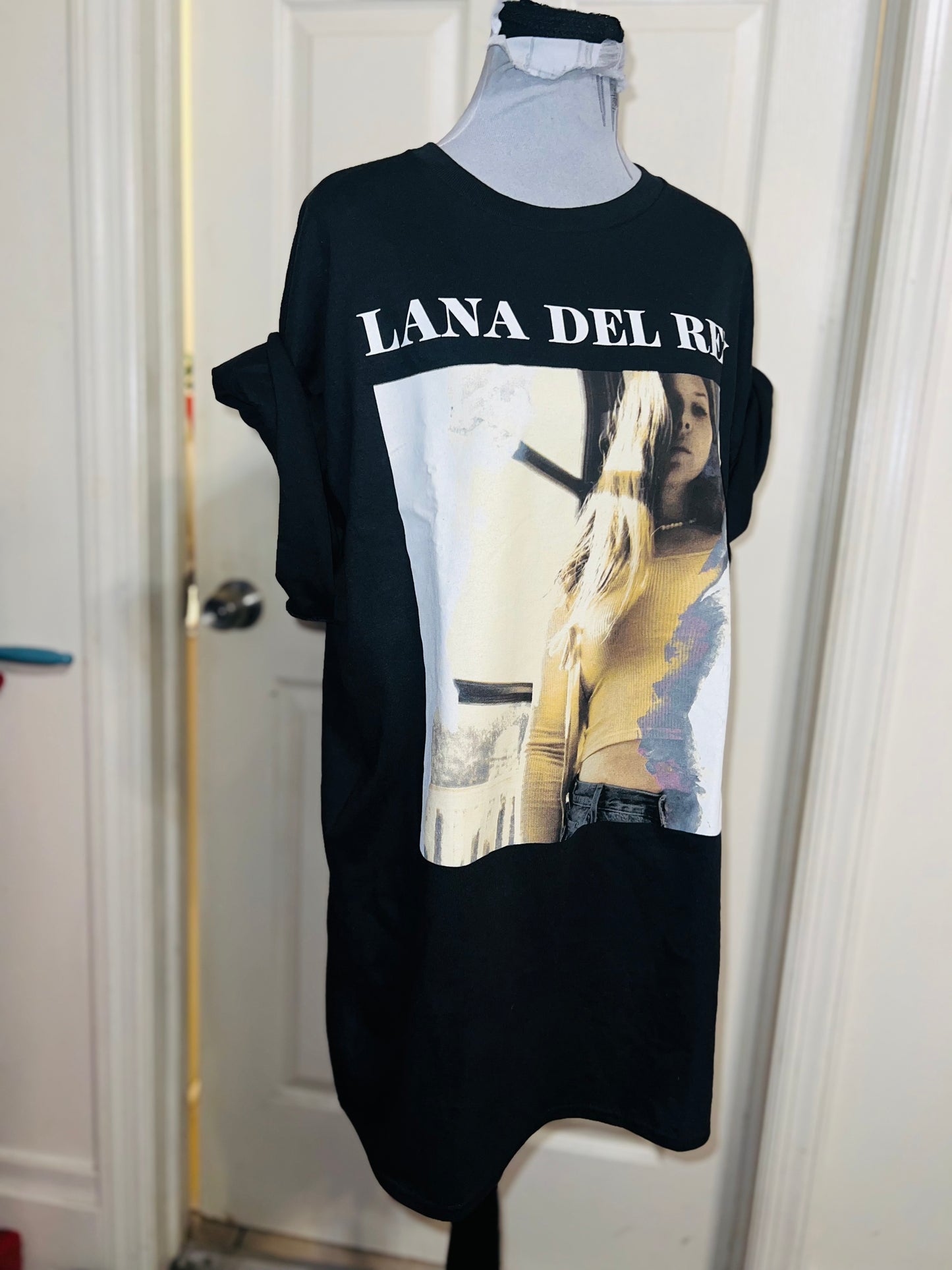 Lana Del Rey Oversized Distressed Tee