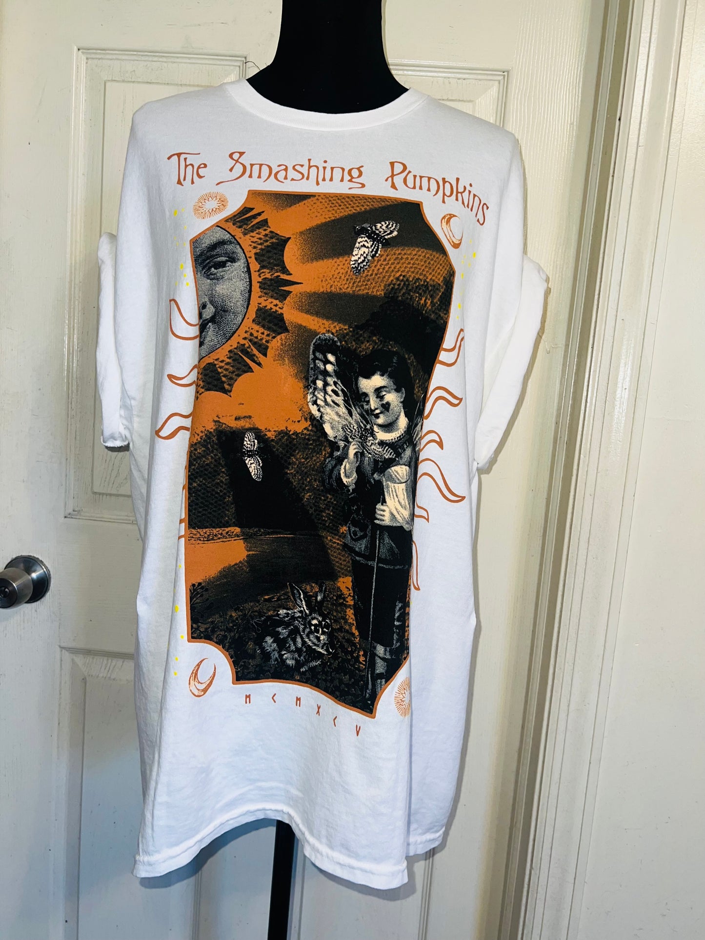 The Smashing Pumpkins Double Sided Oversized Distressed Tee