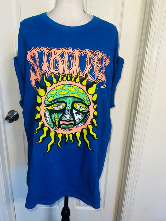 Sublime Double Sided Oversized Distressed Tee