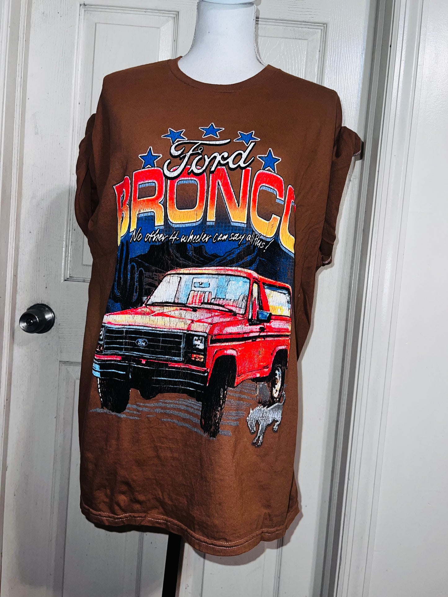 Ford Bronco Double Sided Oversized Distressed Tee