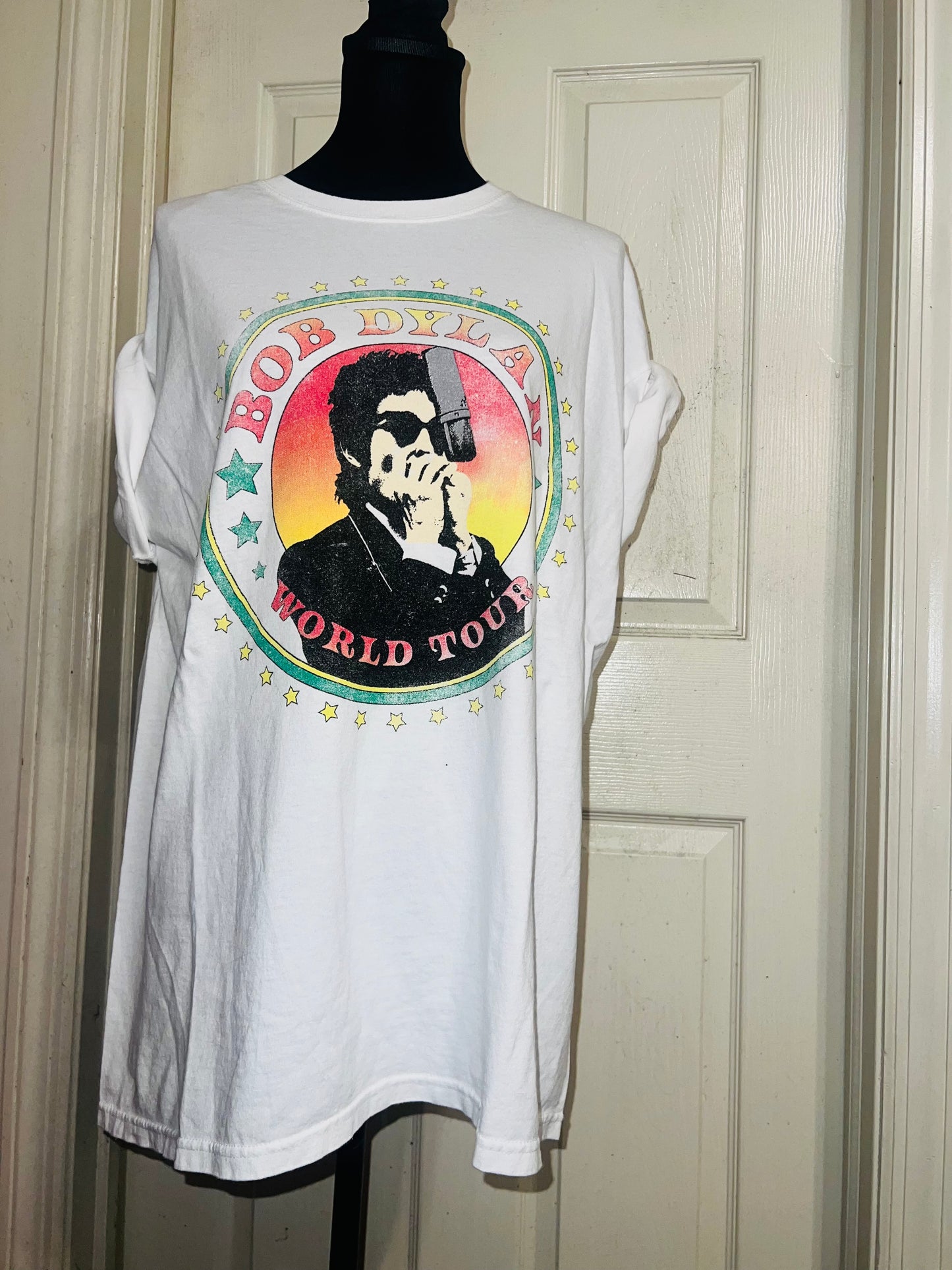 Bob Dylan Double Sided Oversized Distressed Tee