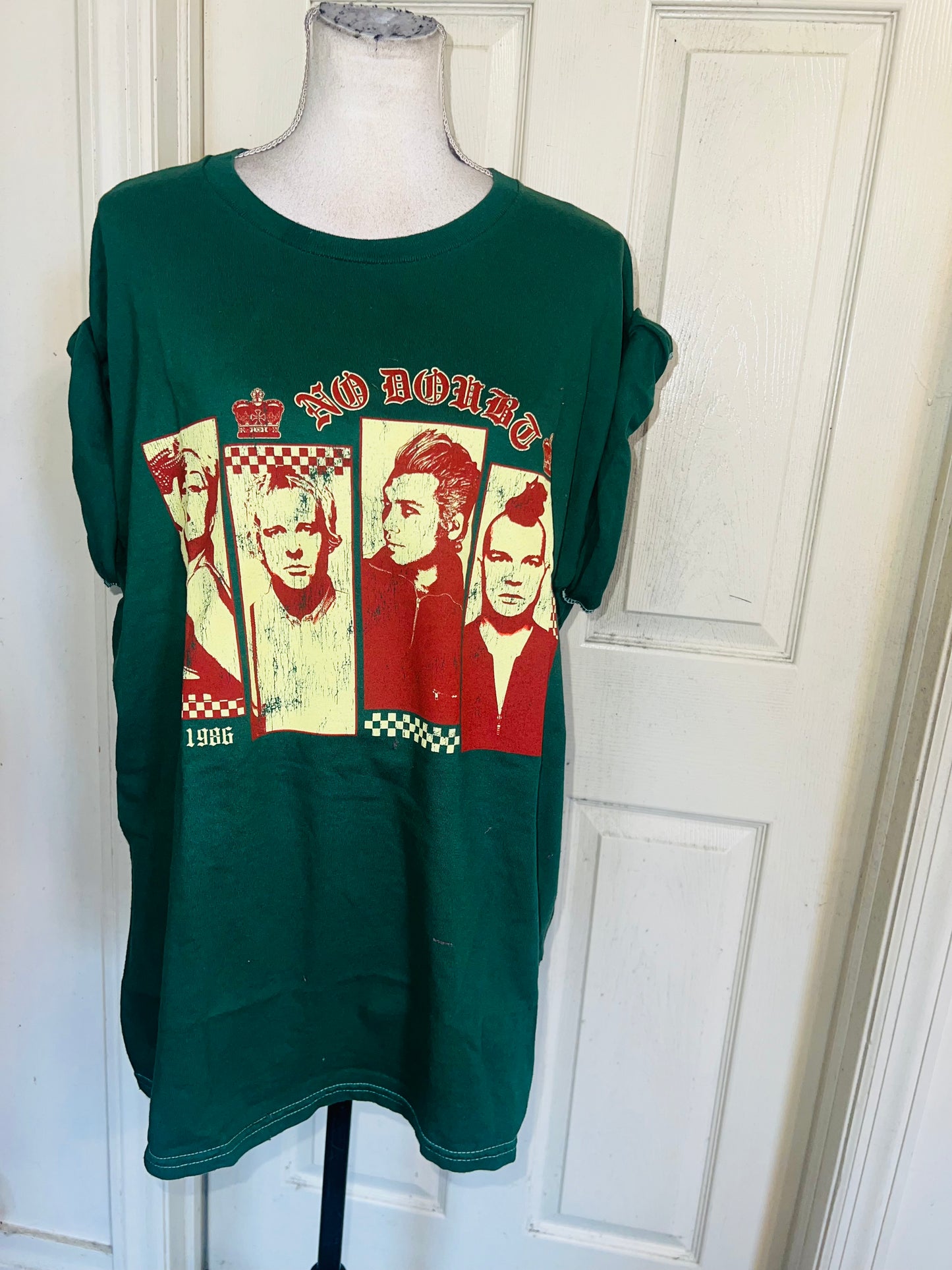 No Doubt Oversized Distressed Tee