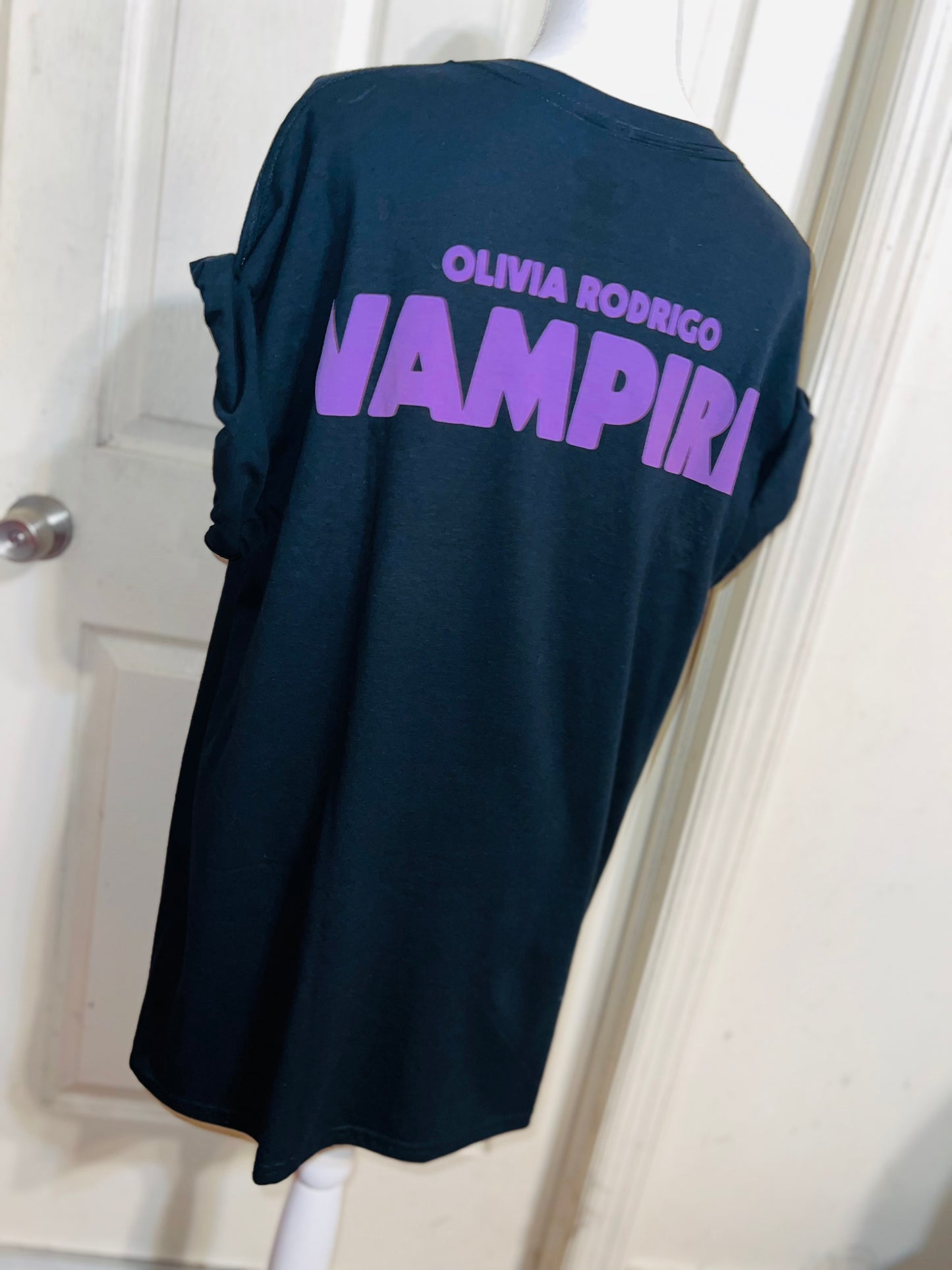 Olivia Rodrigo Double Sided Vampire Distressed Tee