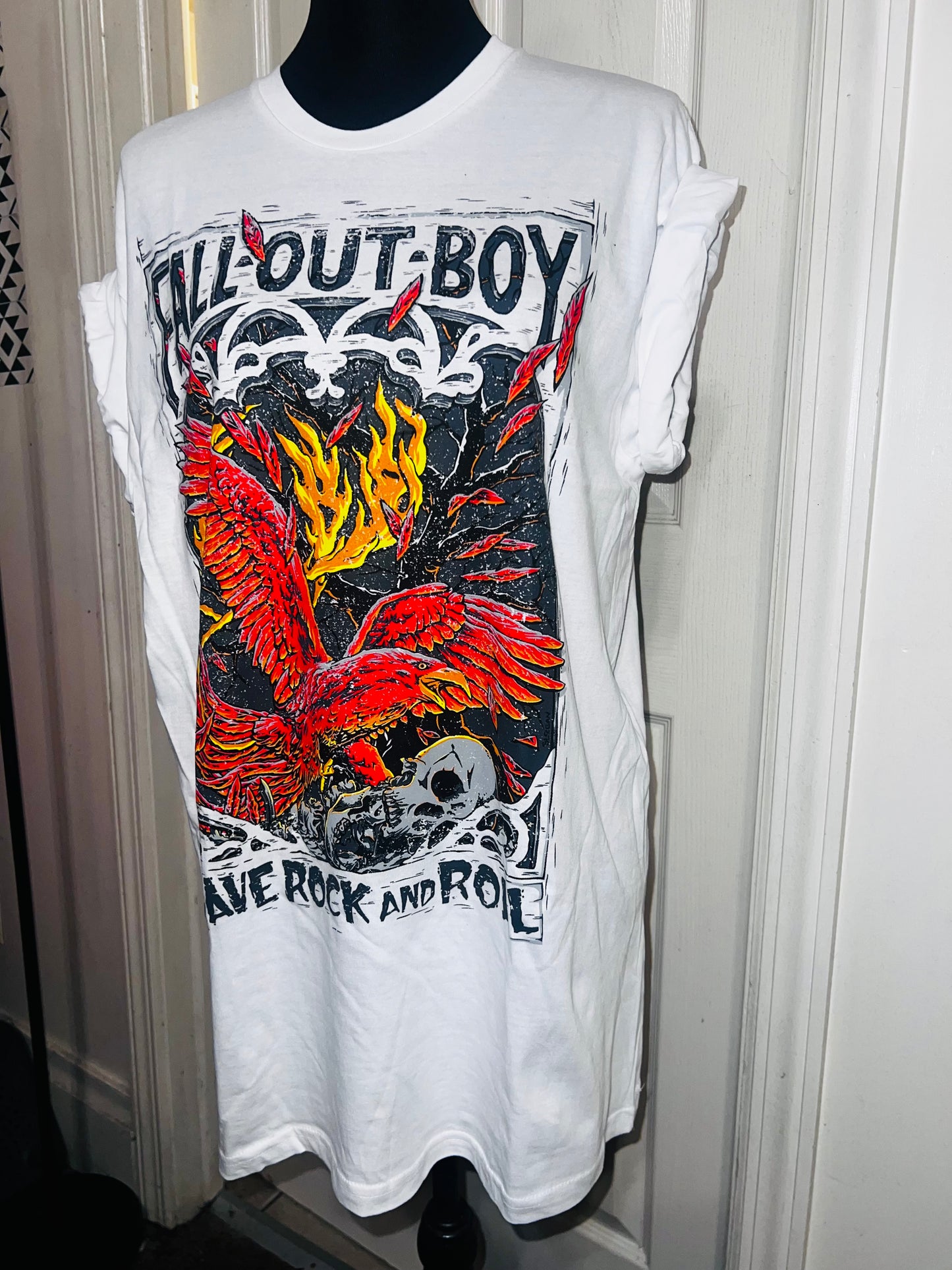 Fall Out Boy Oversized Distressed Tee