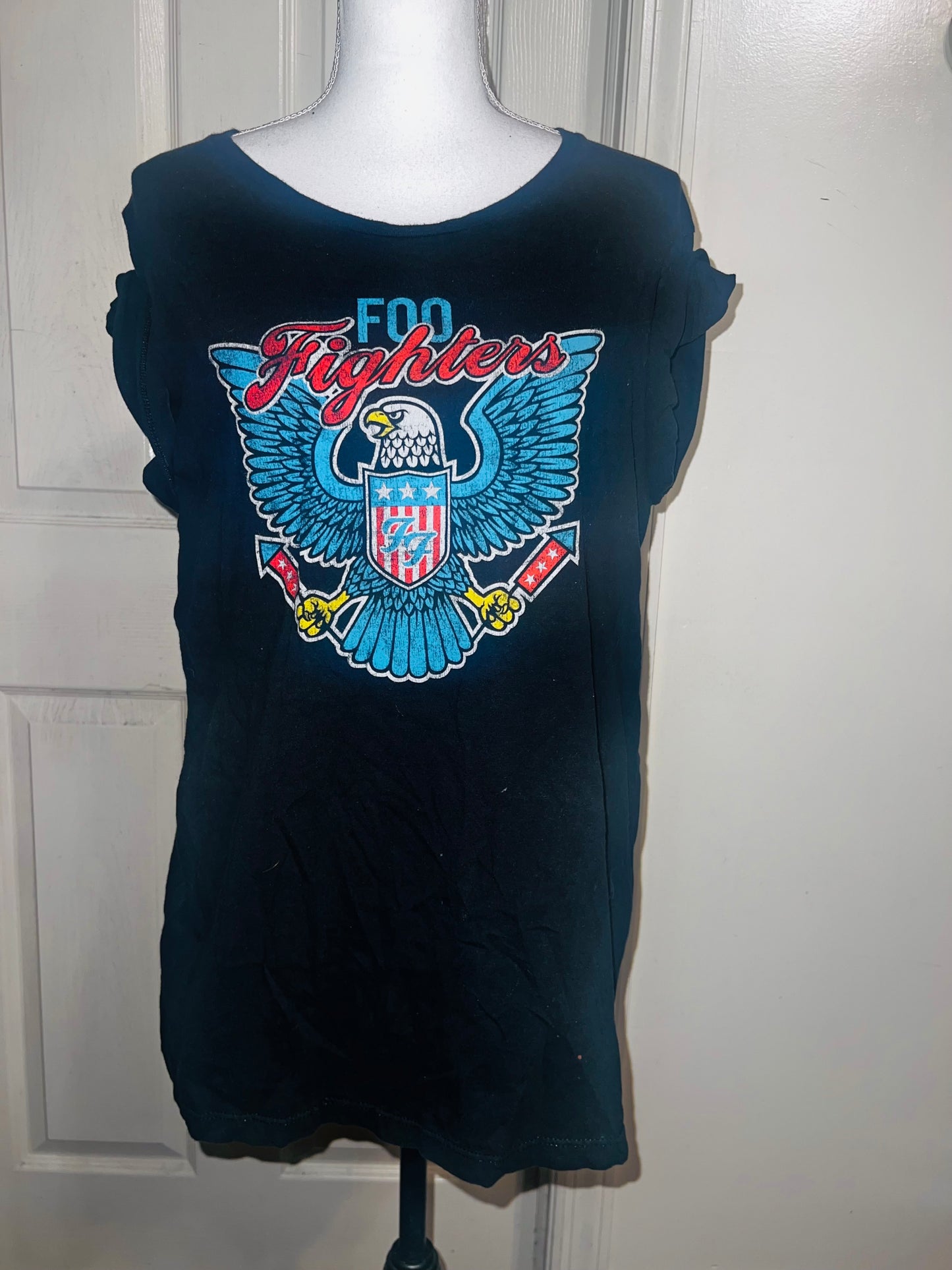 Foo Fighters Oversized Distressed Tee