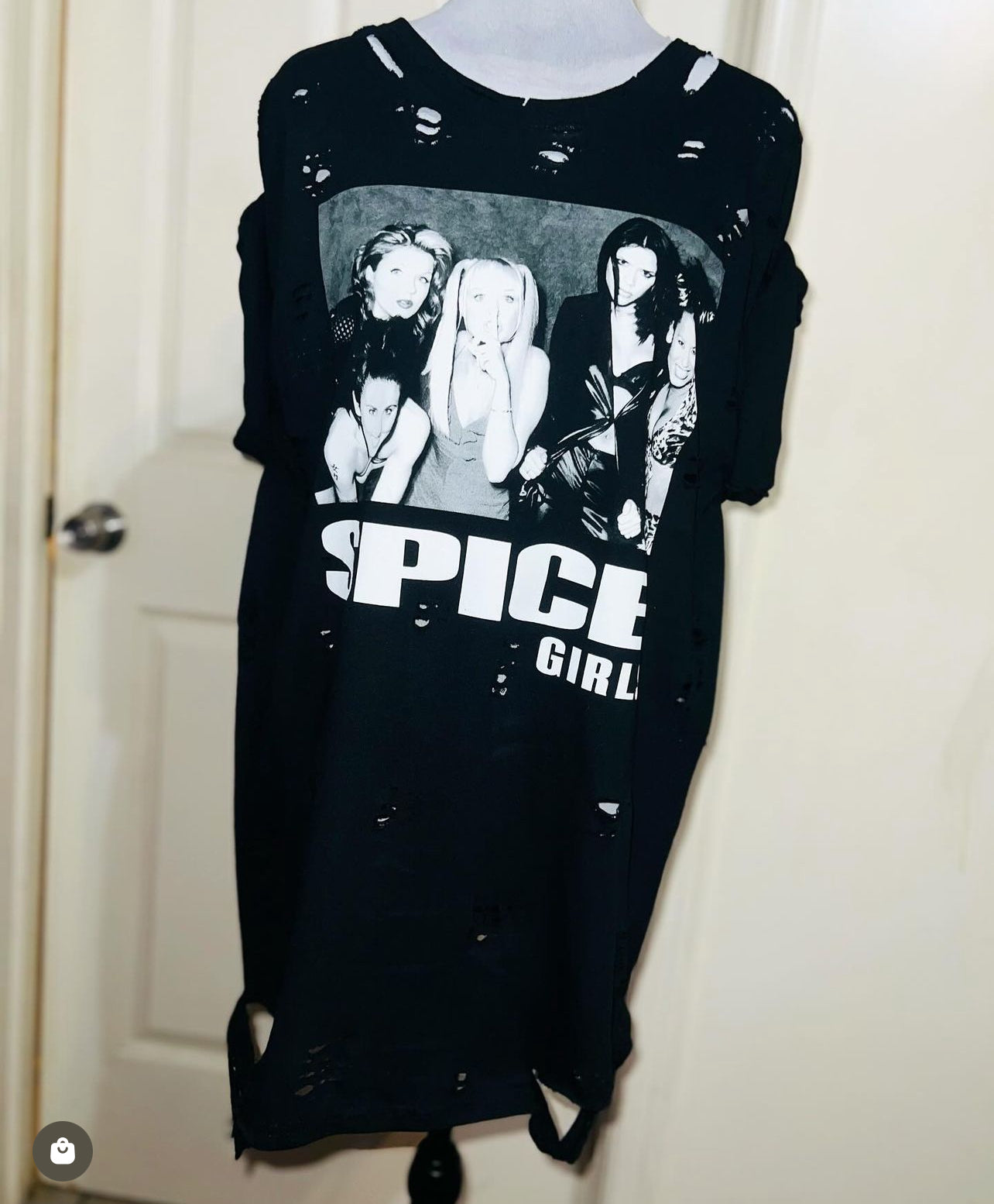 Spice Girls Oversized Distressed Tee