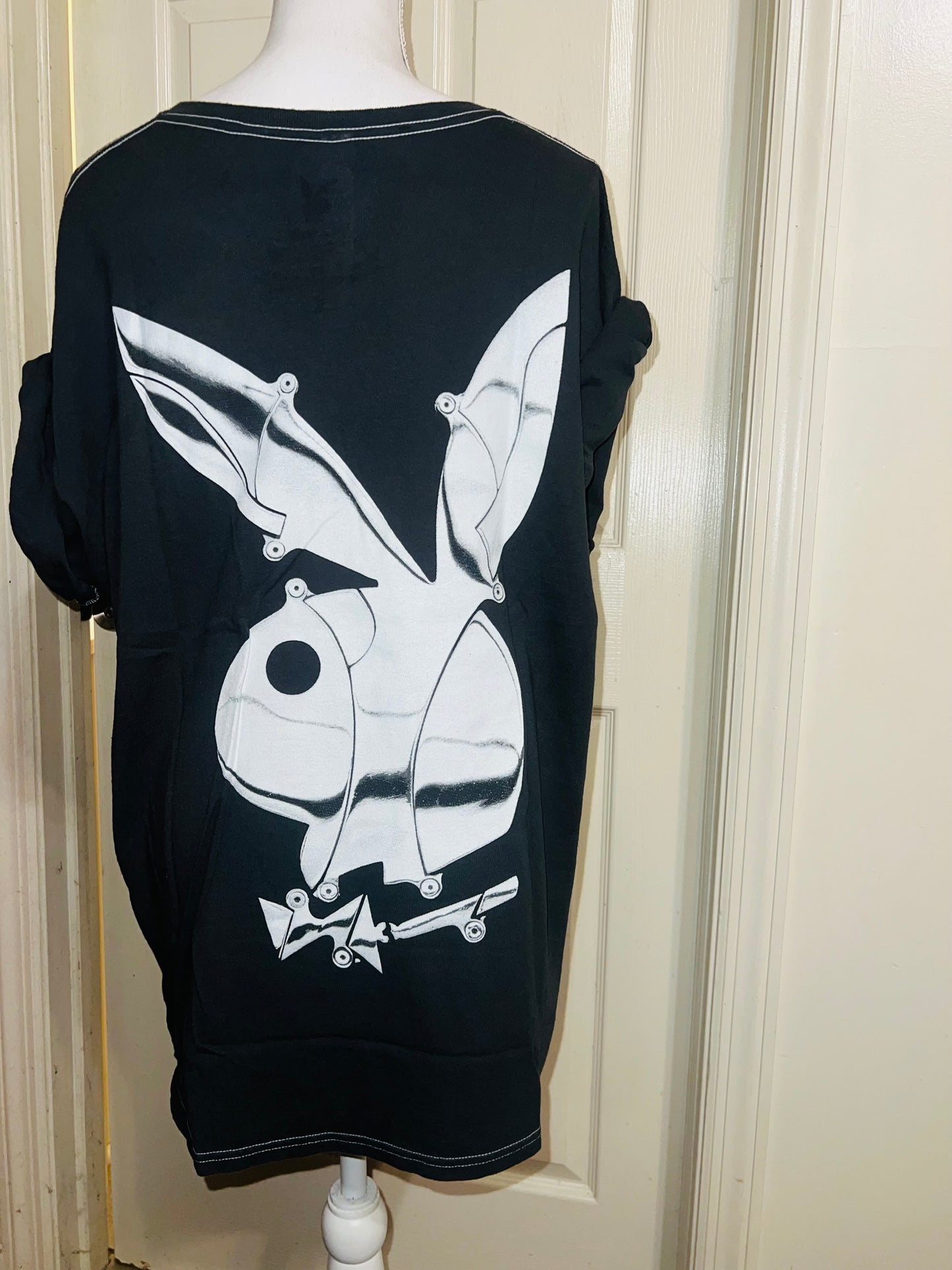 Playboy Skateboard Double Sided Distressed Tee