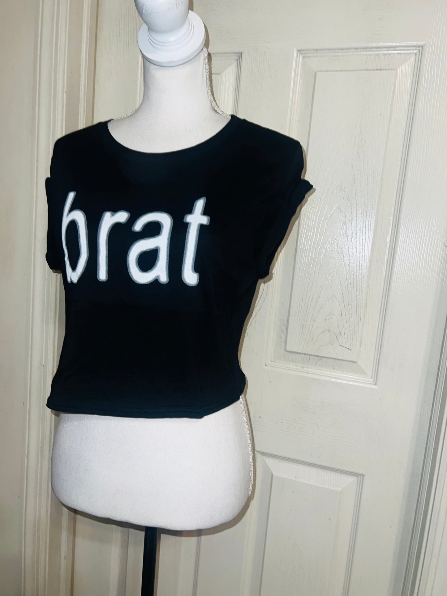 Charli XCX Brat Distressed Baby Tee