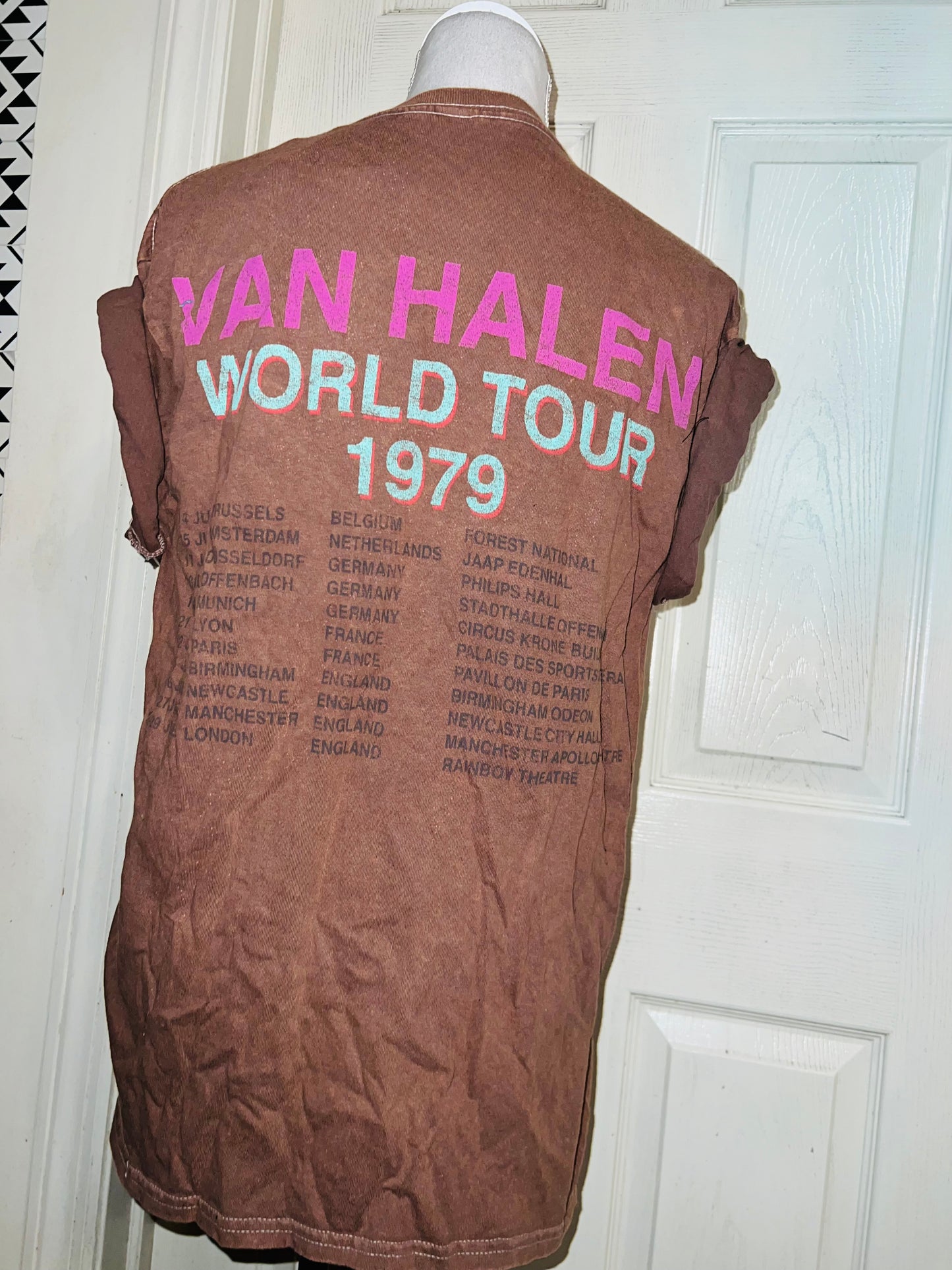 Van Halen 1979 Oversized Distressed Tee