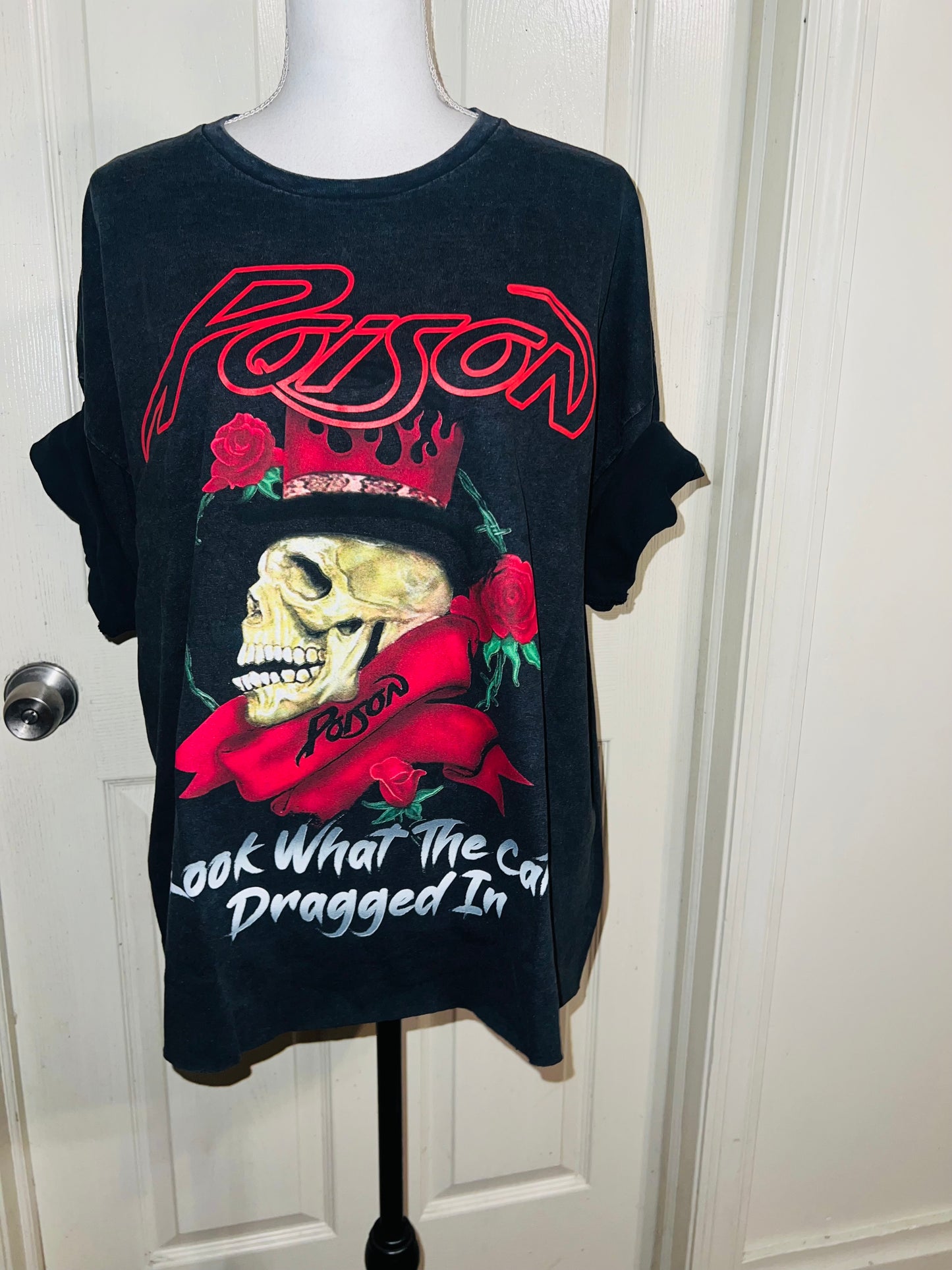 Poison Double Sided Oversized Distressed Tee