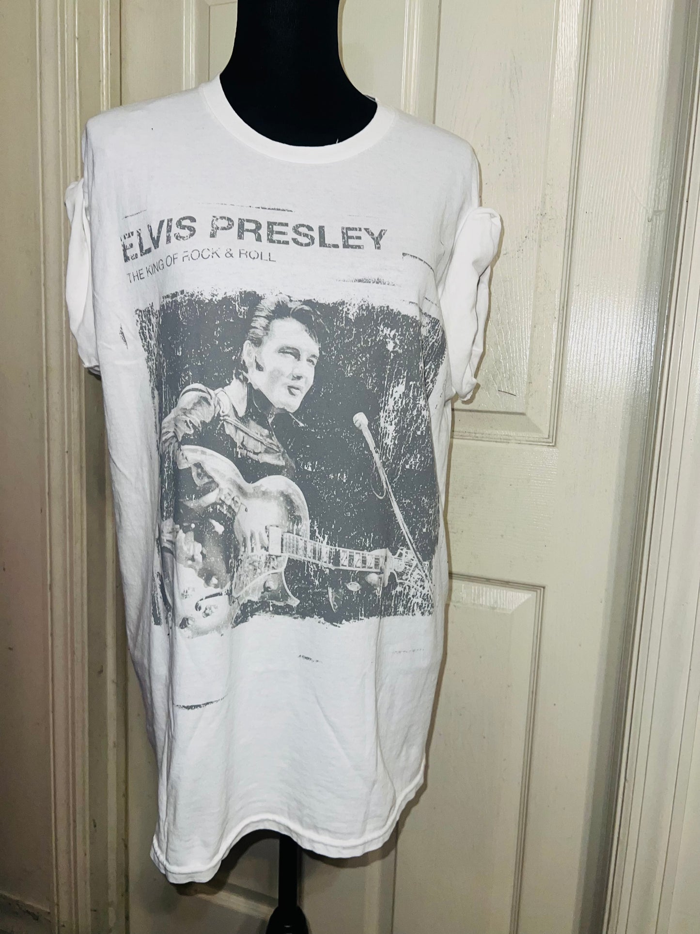 Elvis Oversized Distressed Tee