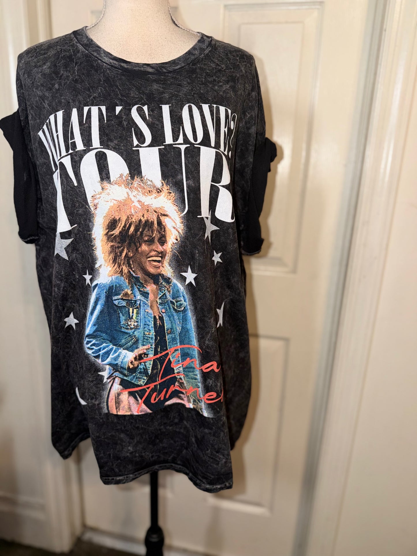 Tina Turner Double Sided Oversized Distressed Tee