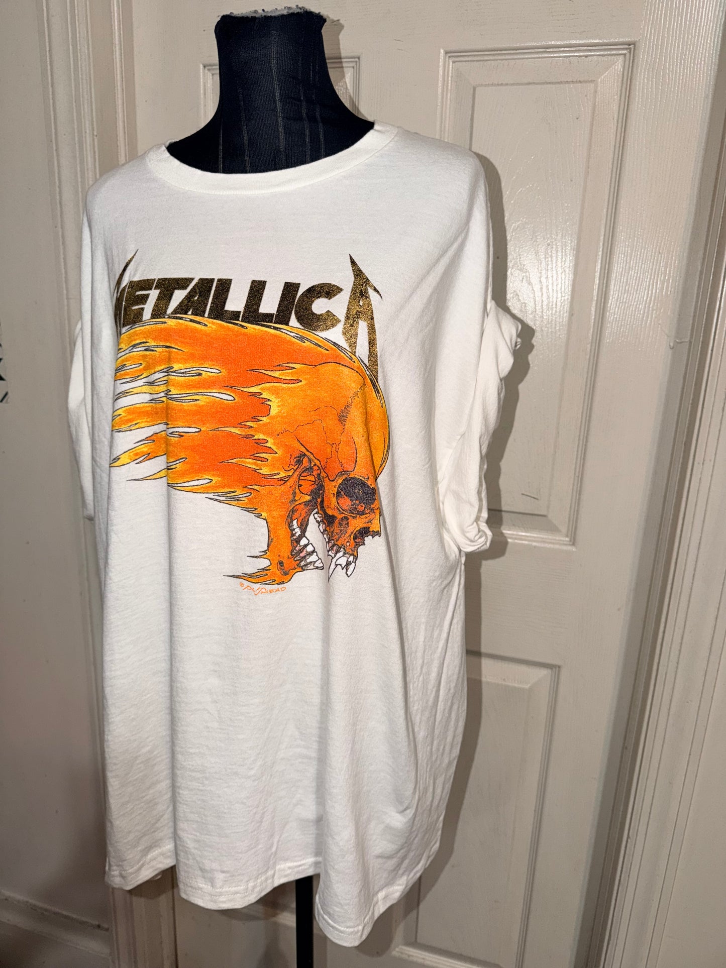 Metallica Double Sided Oversized Distressed Tee