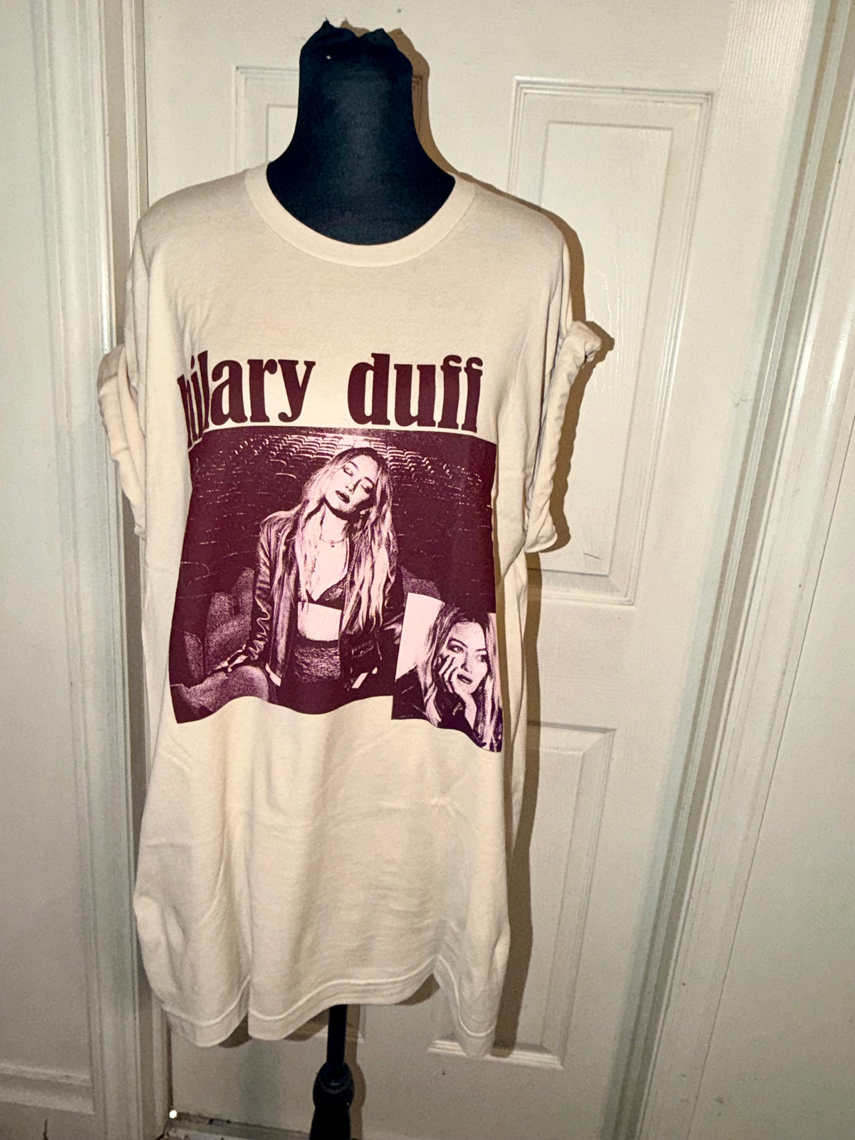 Hilary Duff Double Sided Oversized Tee