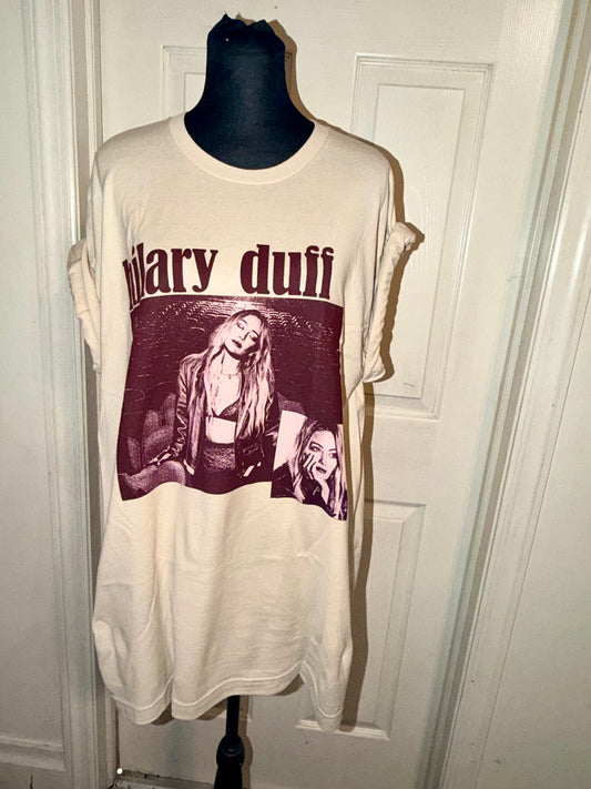 Hilary Duff Double Sided Oversized Tee