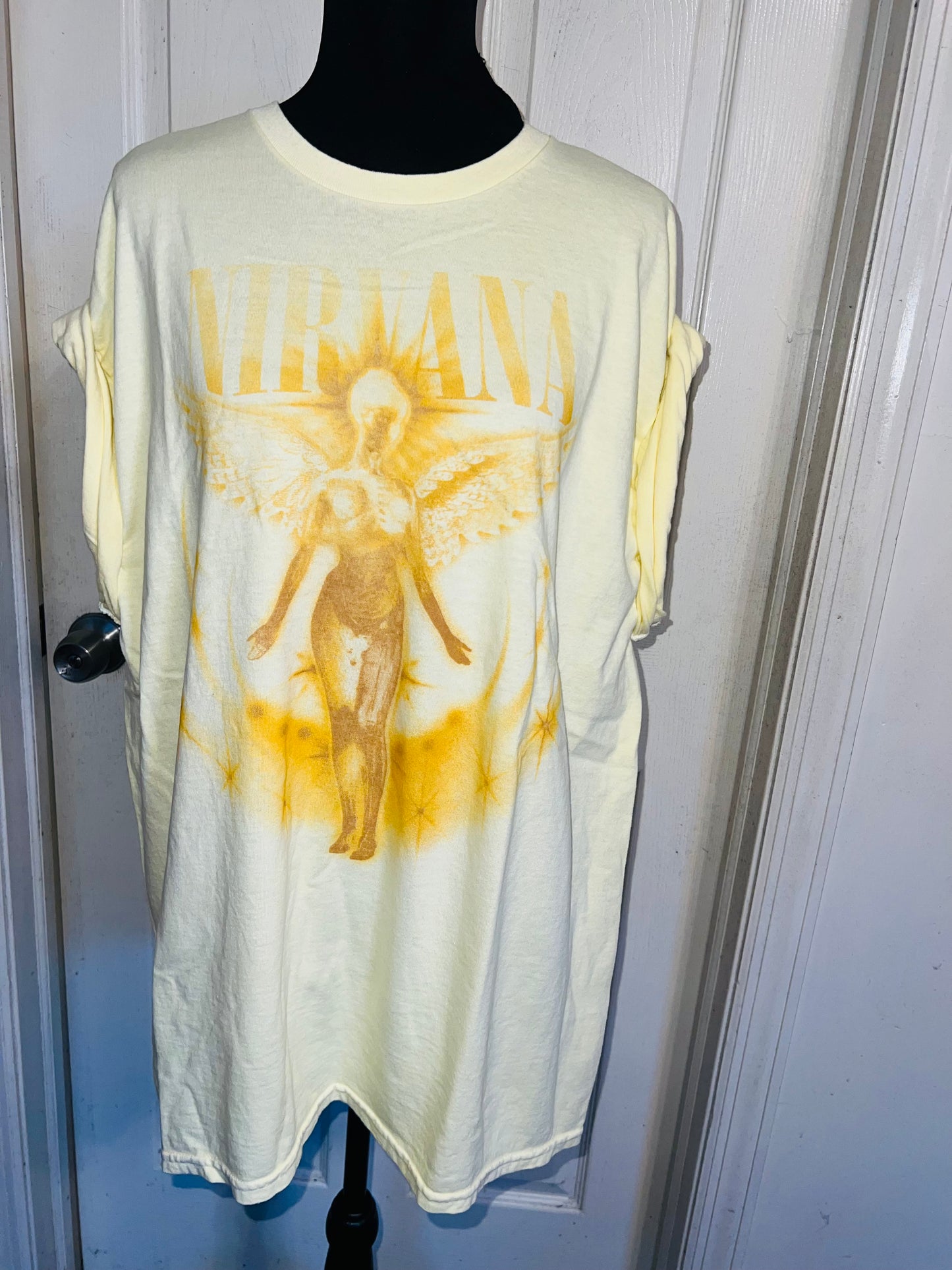 Nirvana Oversized Distressed Tee