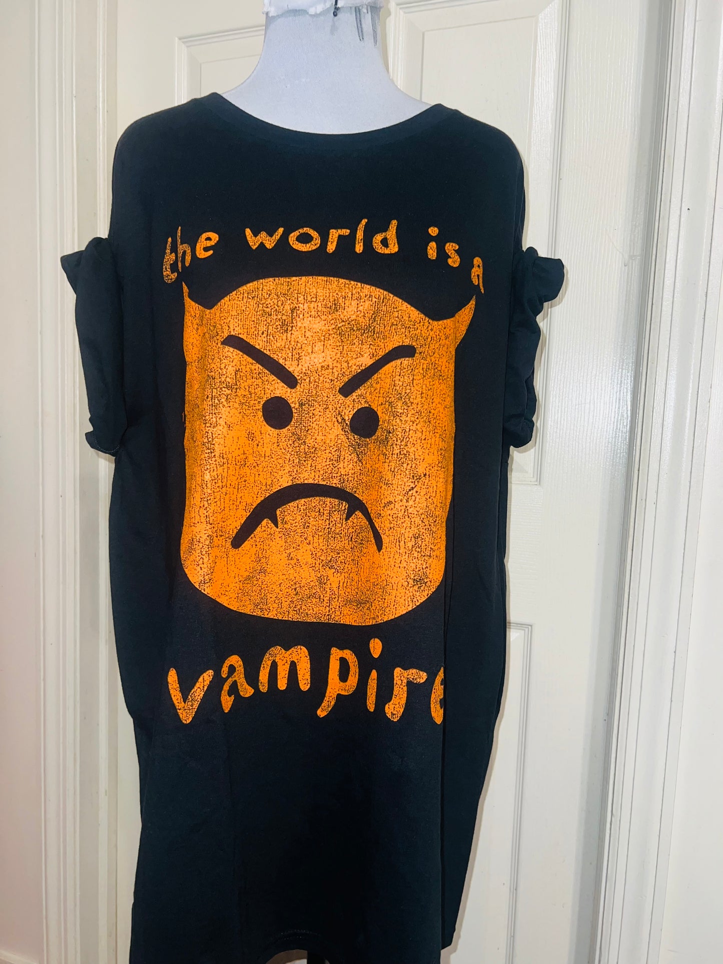 The Smashing Pumpkins Tour Double Sided Oversized Distressed Tee