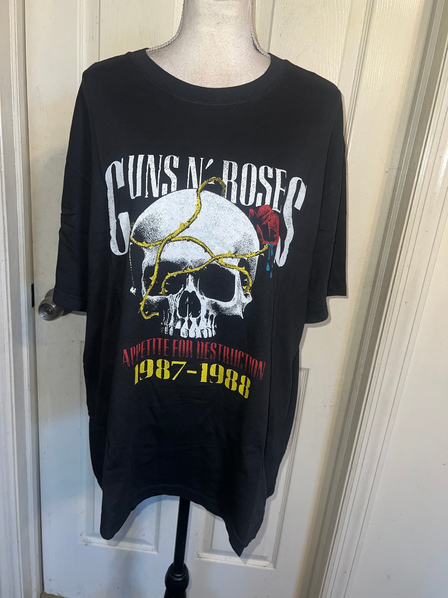 Guns N’ Roses Double Sided Oversized Distressed Tee
