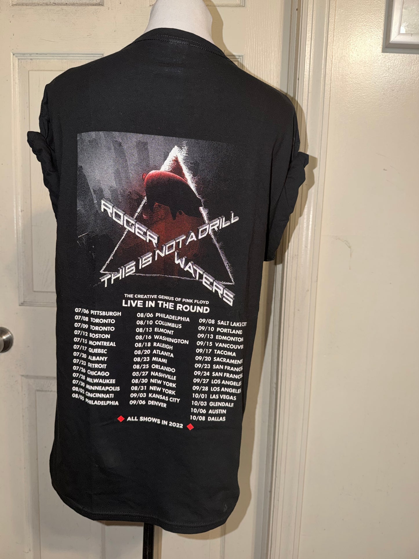 Pink Floyd Roger Waters Oversized Double Sided Distressed Tee