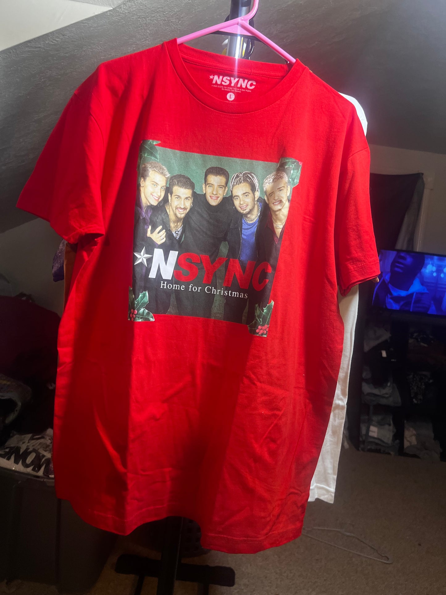 NSYNC Home for Christmas Oversized Tee