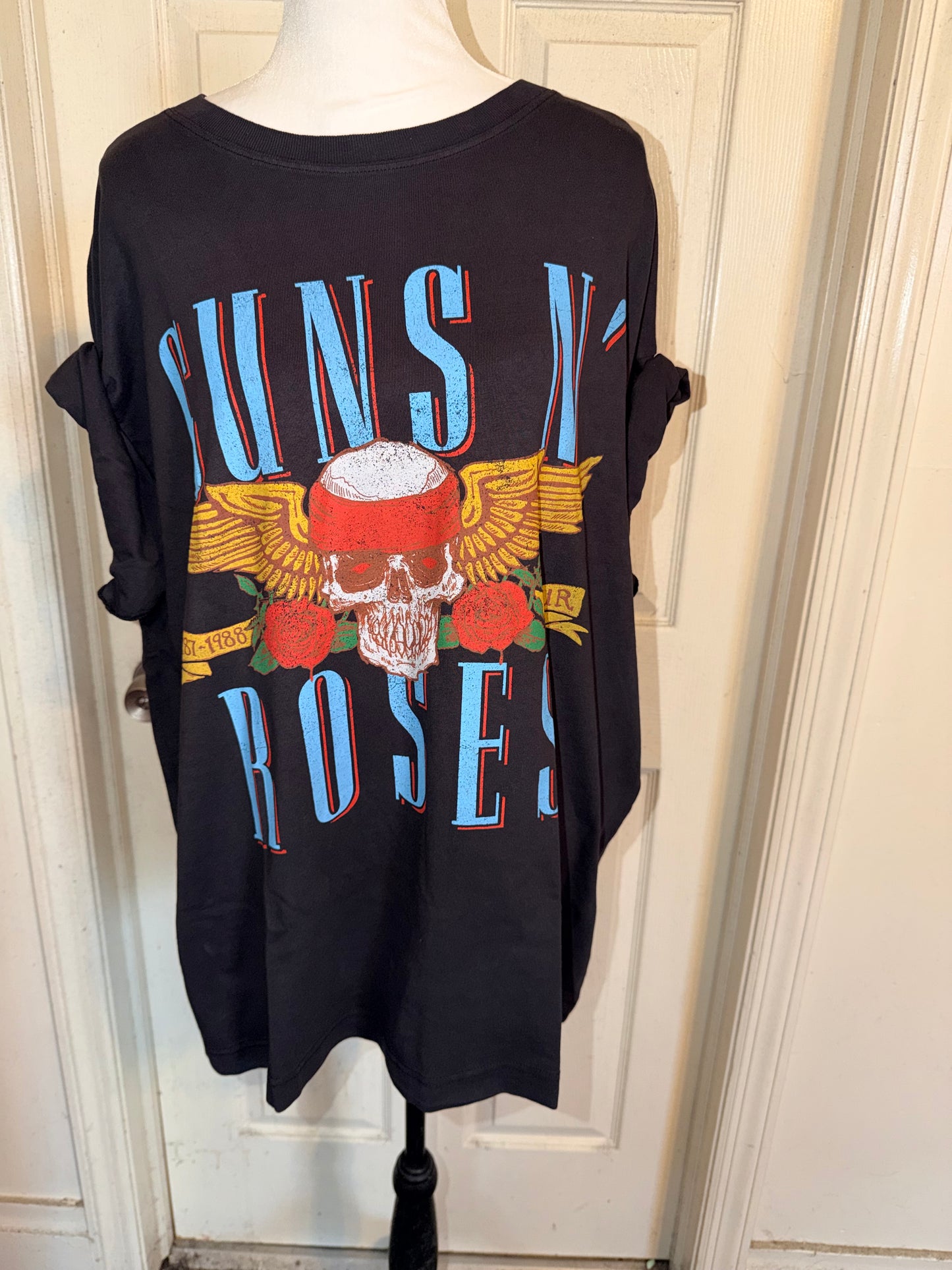 Guns N’ Roses Double Sided Oversized Distressed Tee