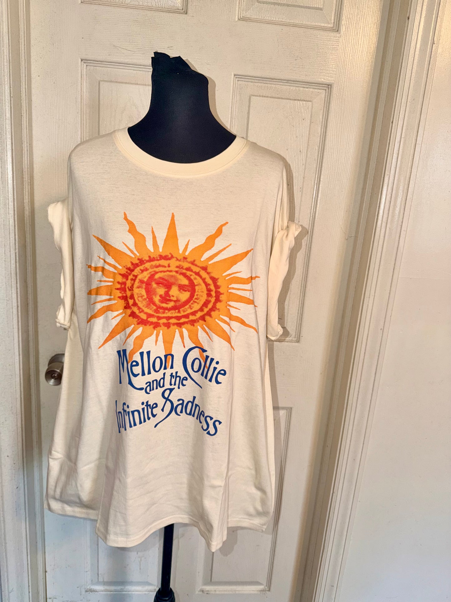 The Smashing Pumpkins Oversized Distressed Tee