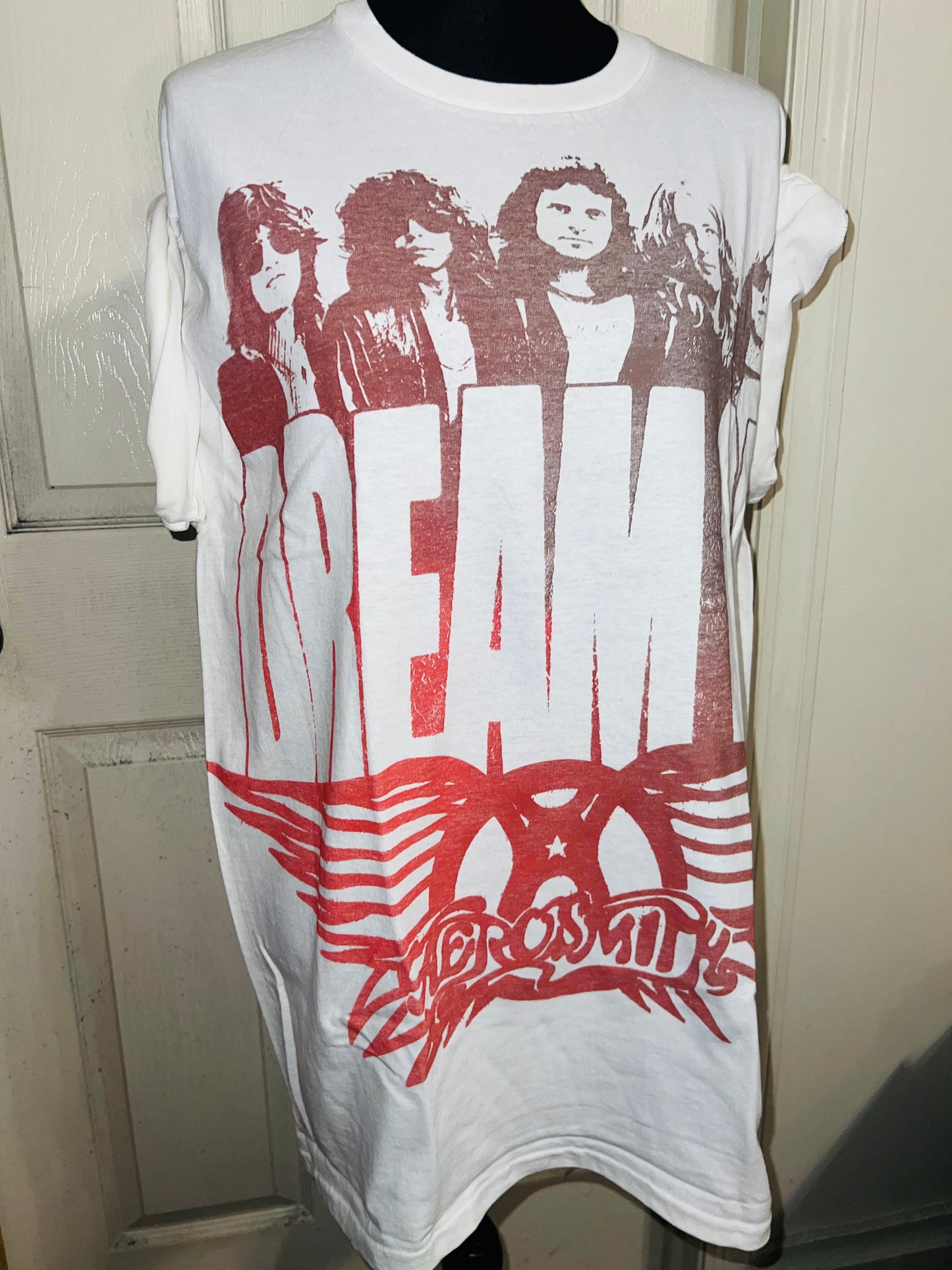 Aerosmith Dream On Oversized Distressed Tee