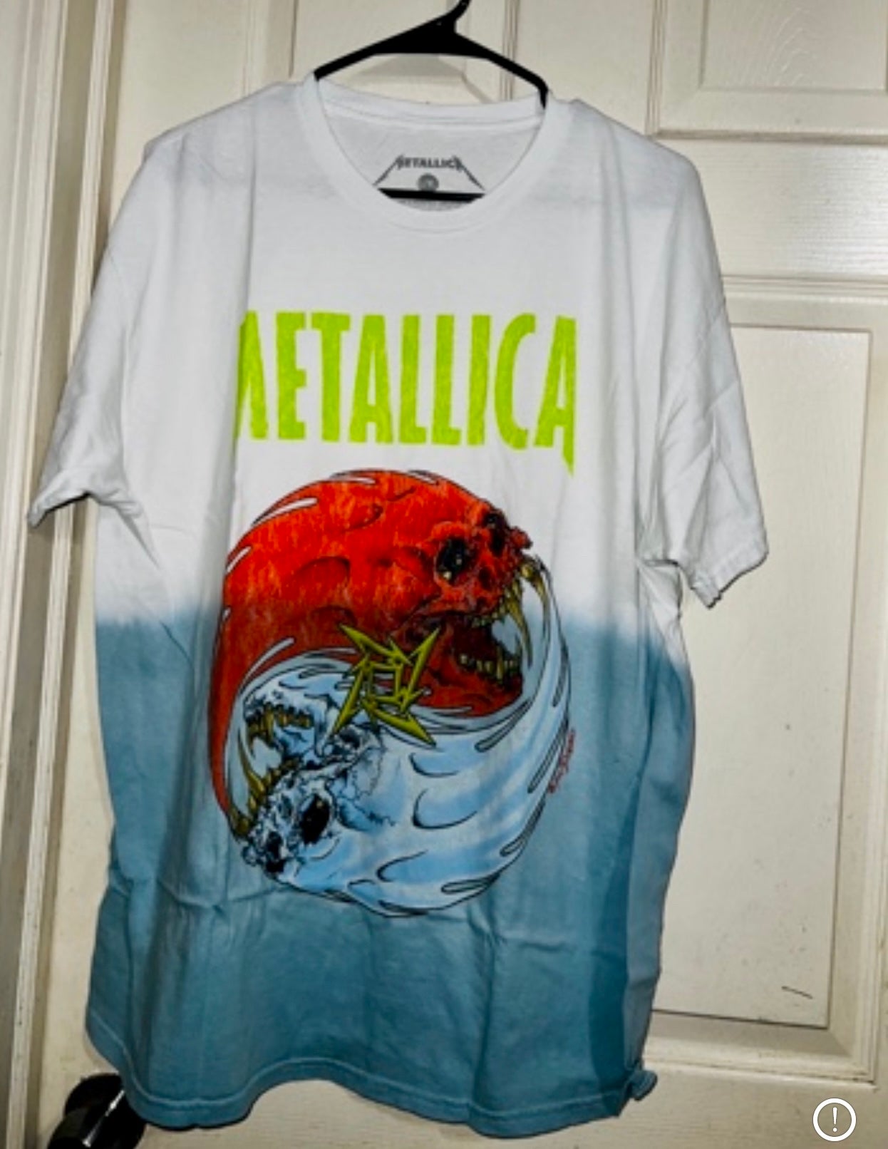 Metallica Tie Die Oversized Distressed Tee