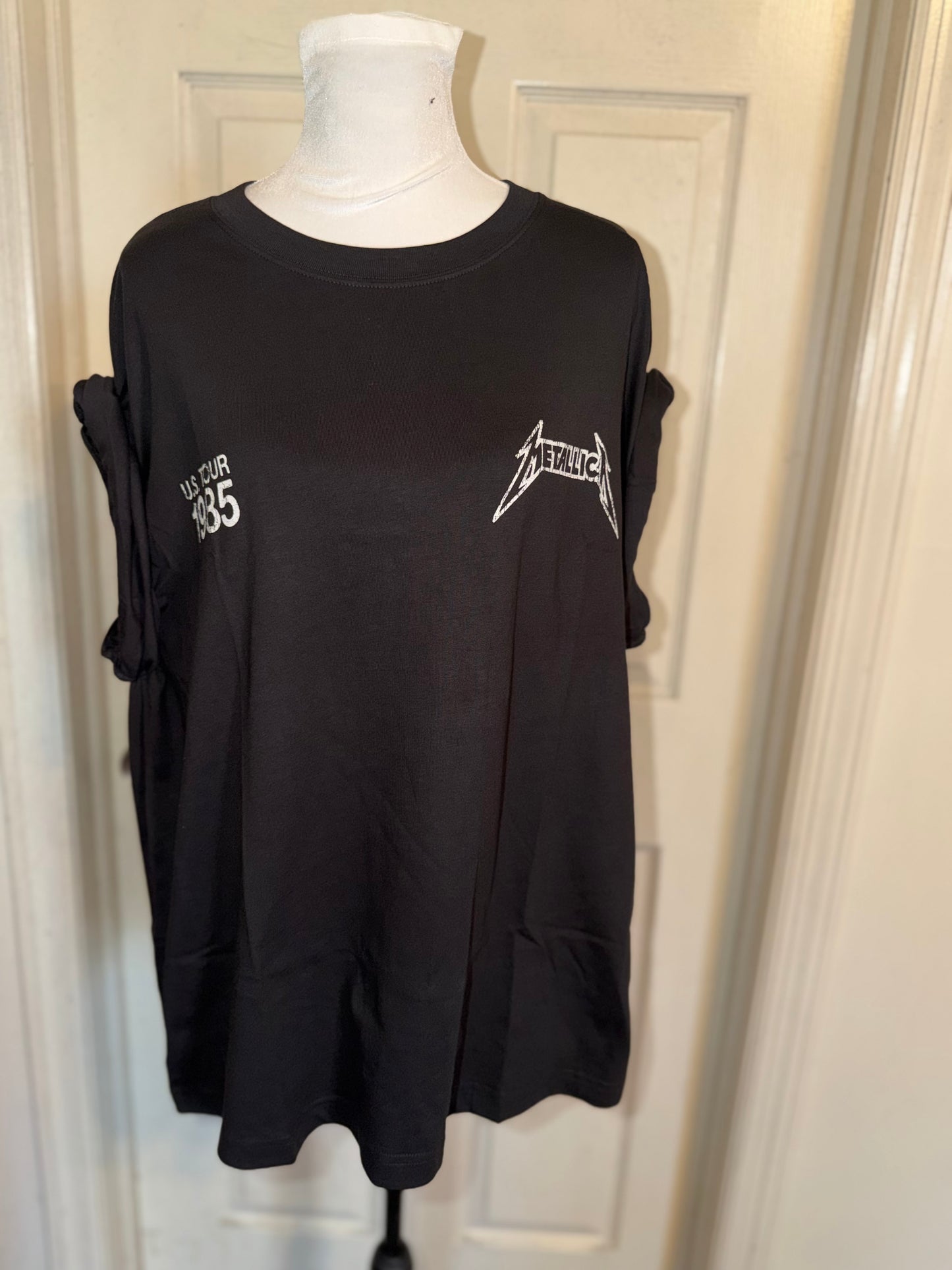 Metallica Double Sided Oversized Distressed Tee