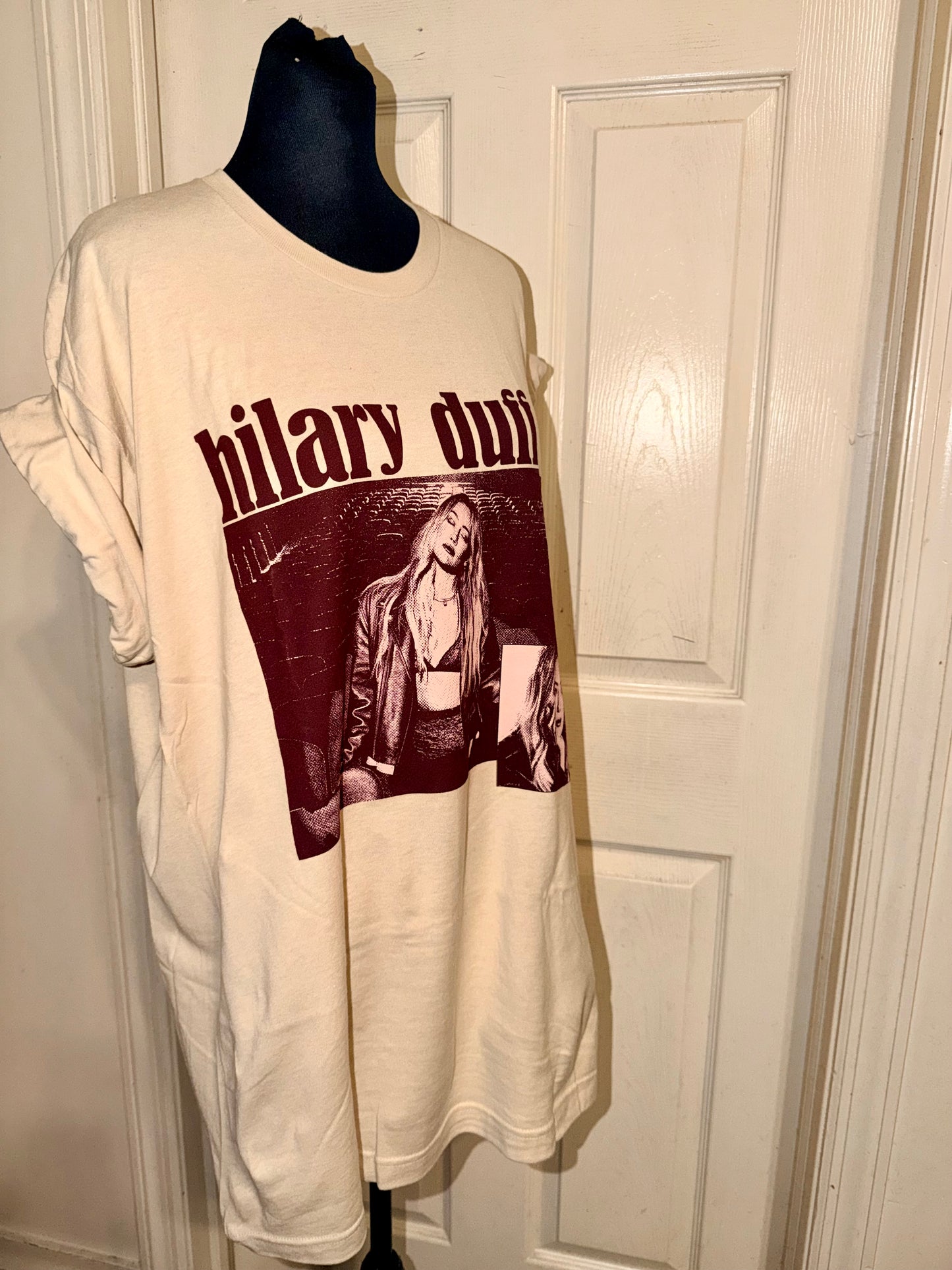 Hilary Duff Double Sided Oversized Tee