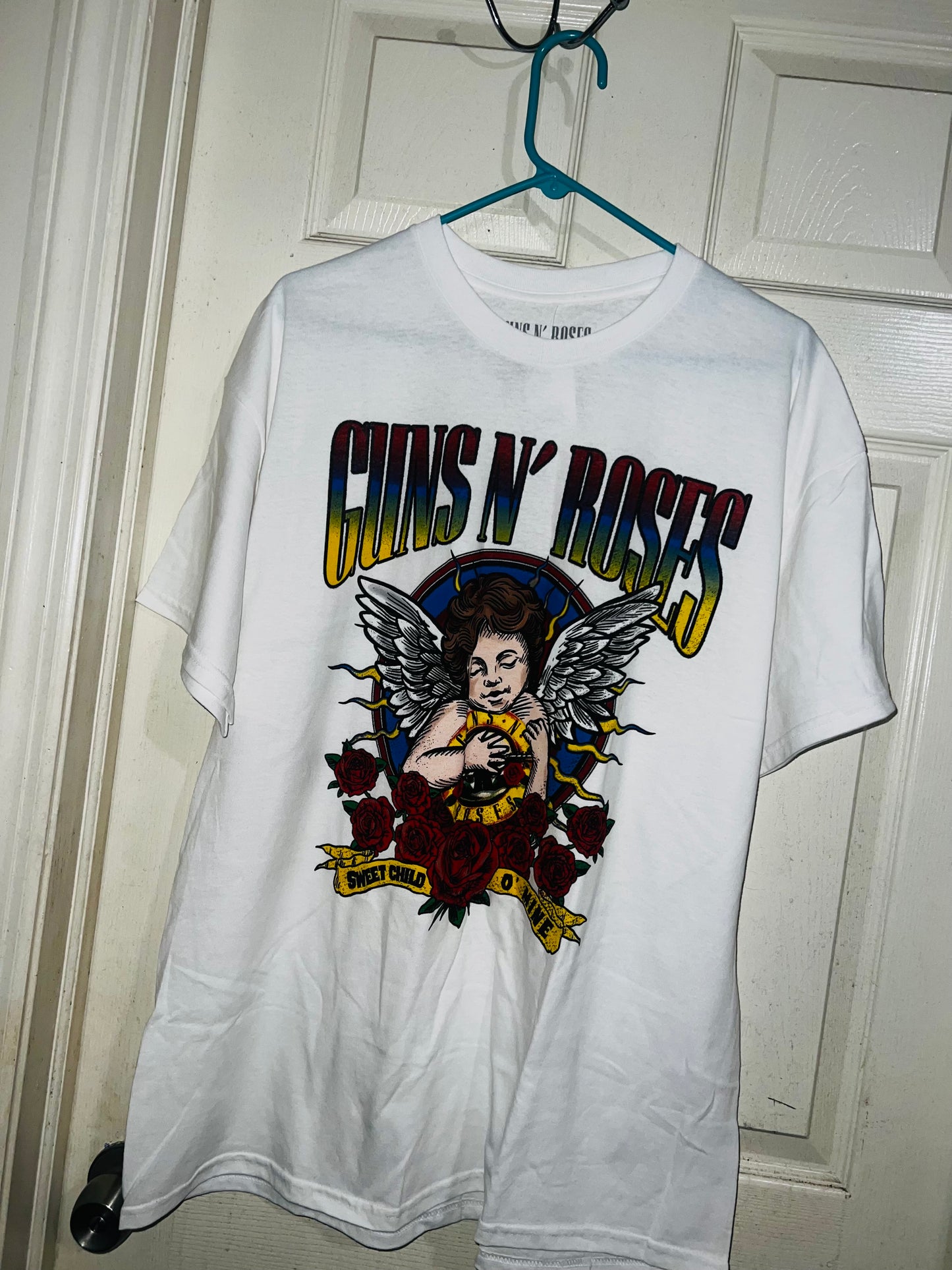 Guns n Roses Cherub Oversized Distressed Tee