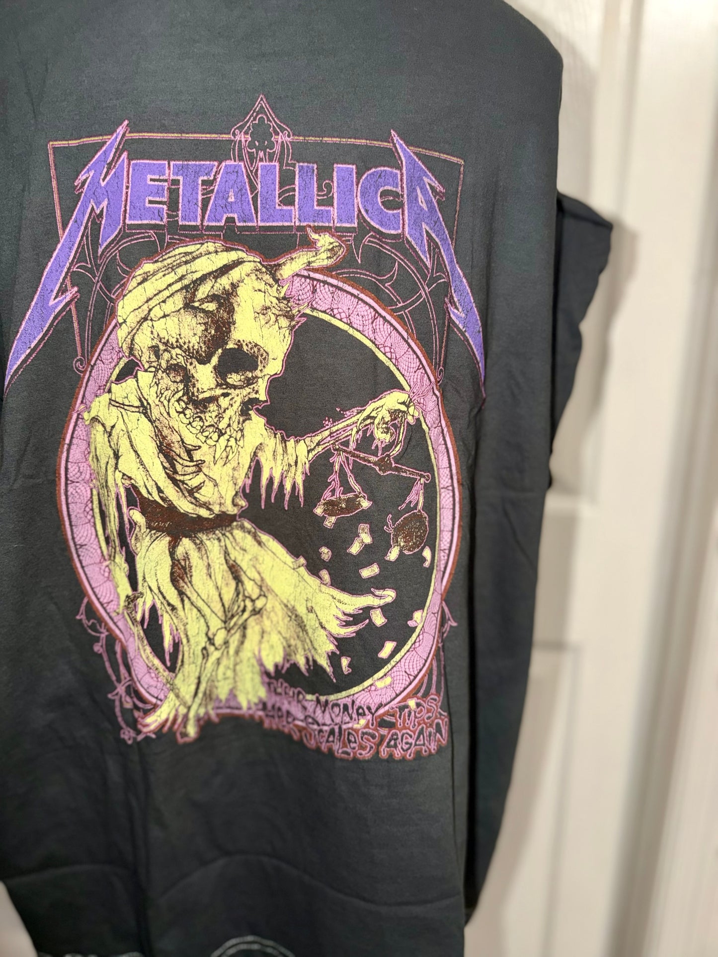 Metallica Double Sided Oversized Distressed Tee
