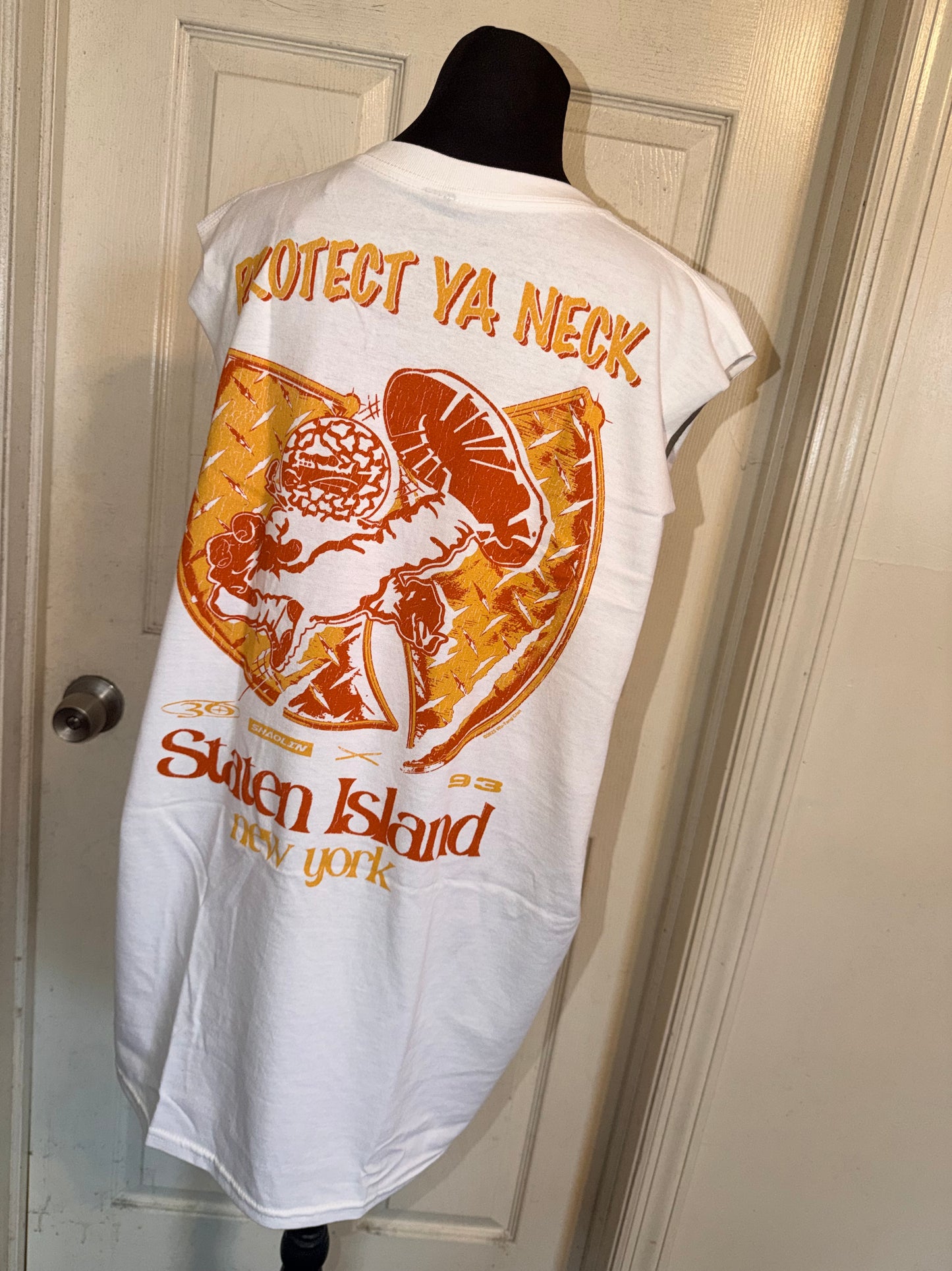 Wu-Tang Clan Double Sided Oversized Distressed Tank