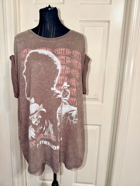 Post Malone Double Sided Oversized Distressed Tee