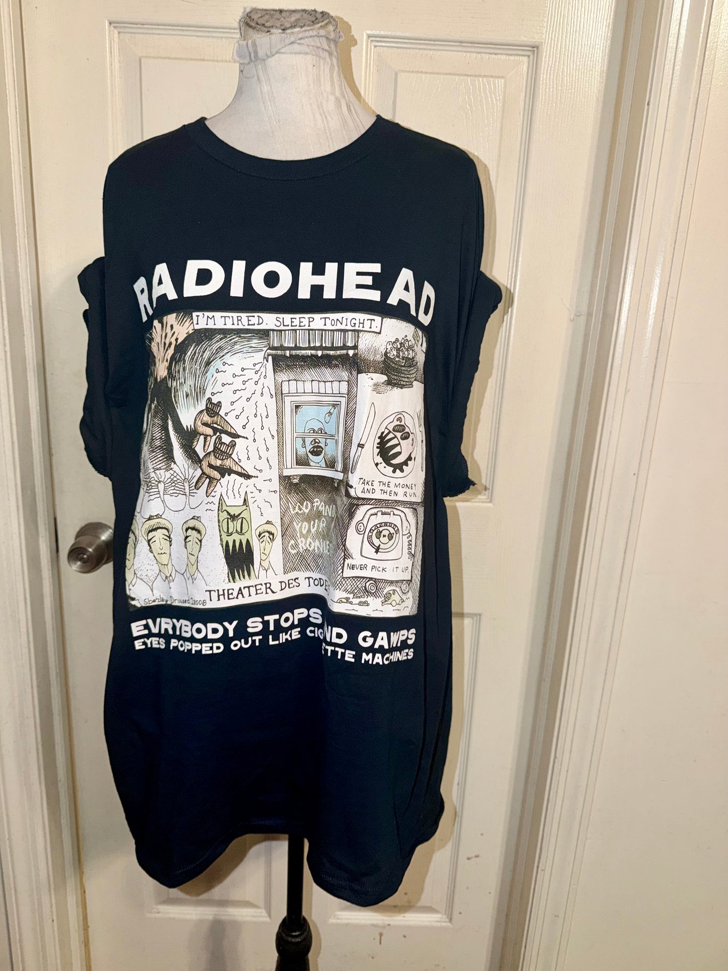Radiohead Oversized Distressed Tee (Copy)