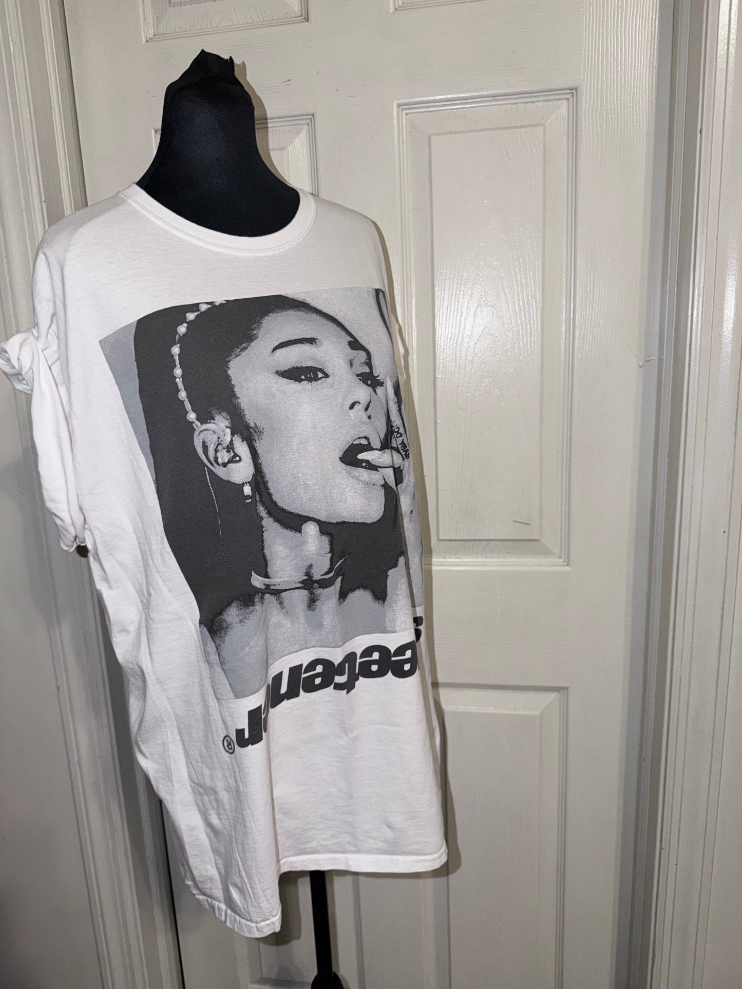 Ariana Grande Double Sided Oversized Distressed Tee