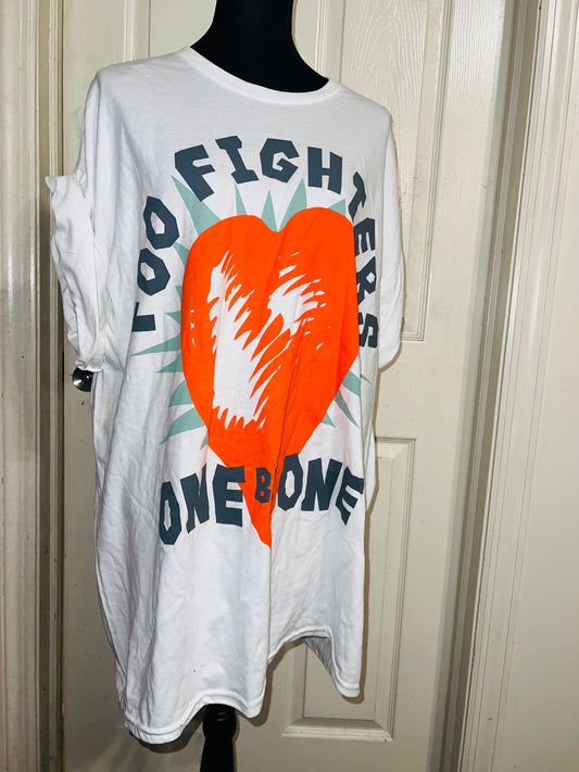 Foo Fighters Oversized Distressed Tee