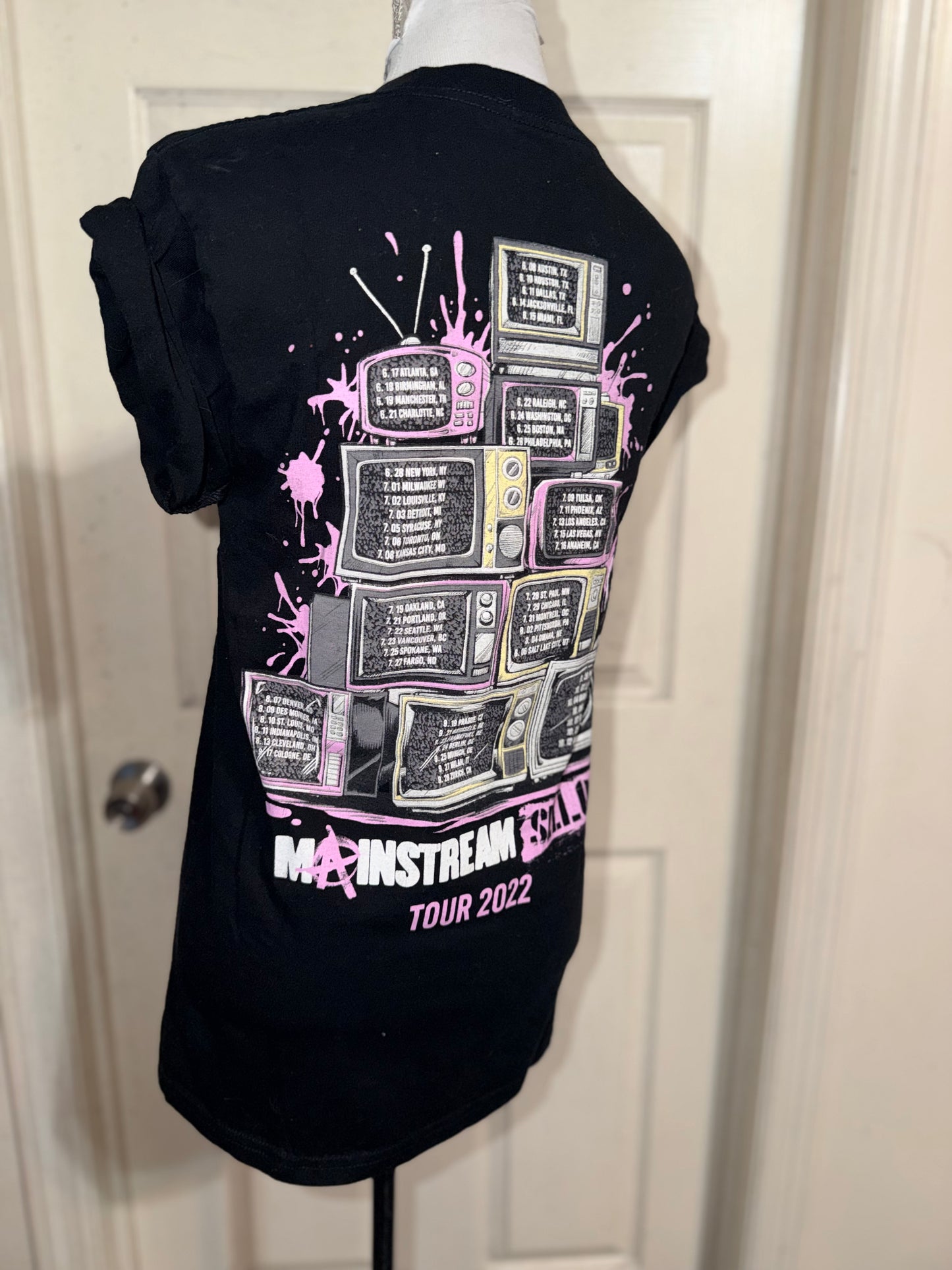 Machine Gun Kelly ft. Avril Lavigne Double Sided Oversized Distressed Tee