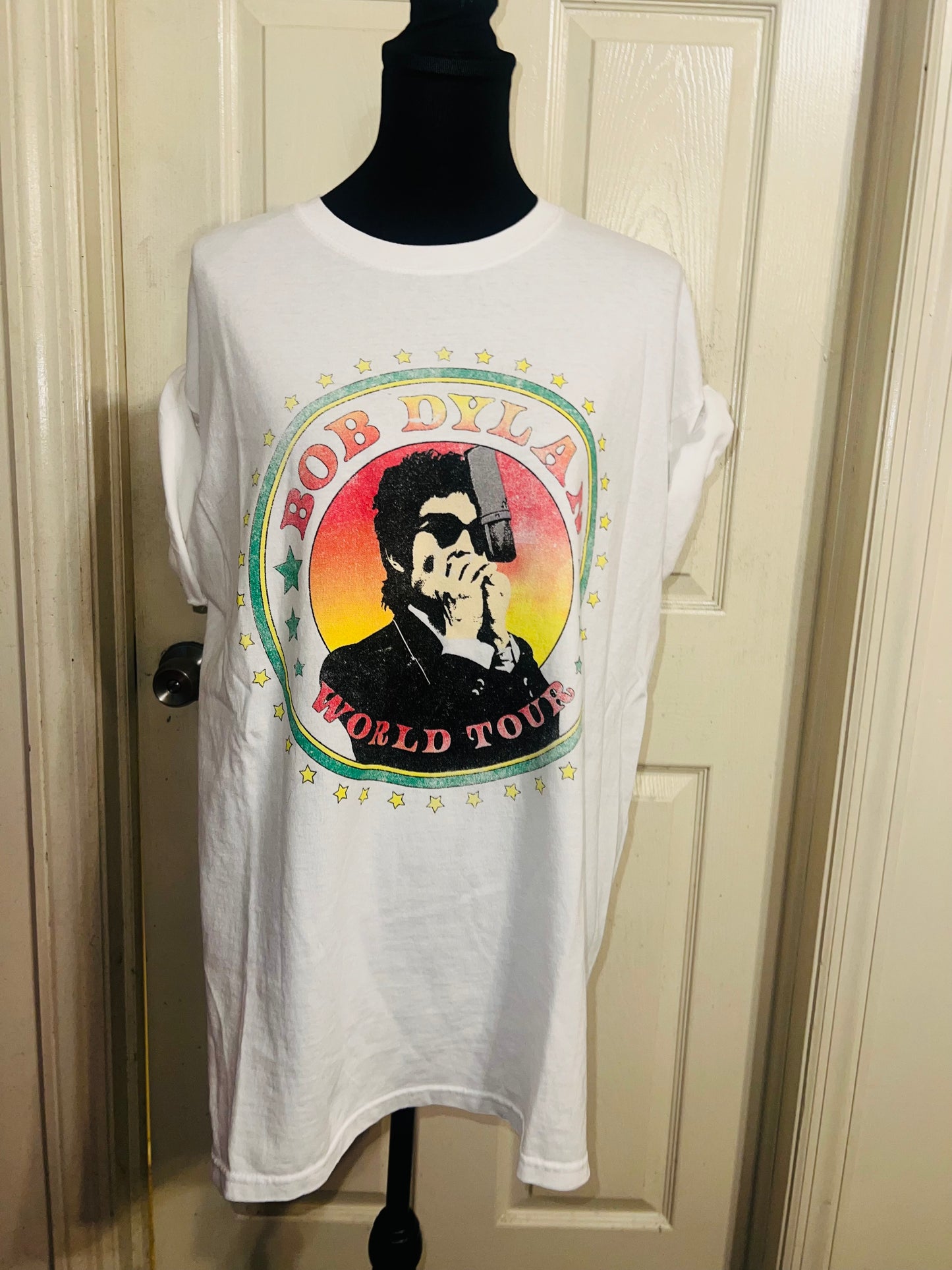 Bob Dylan Double Sided Oversized Distressed Tee