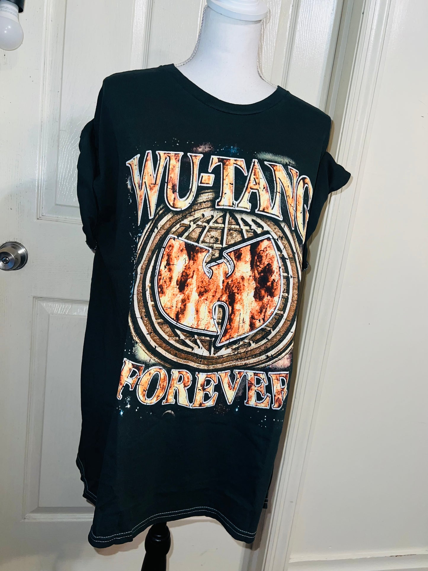 Wu-Tang Clan Double Sided Oversized Distressed Tee