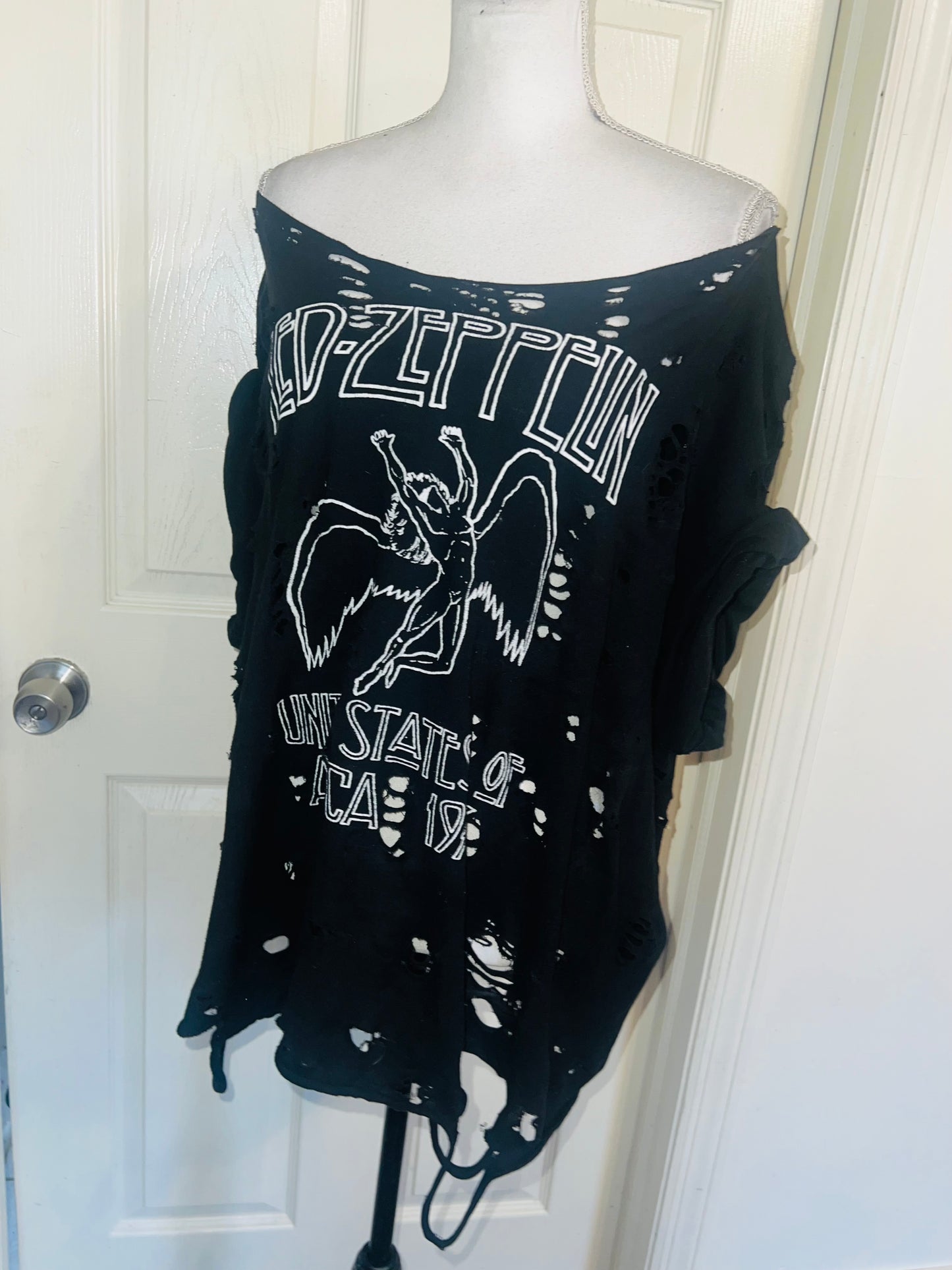 Led Zeppelin OFTS Oversized Distressed Tee (as is)
