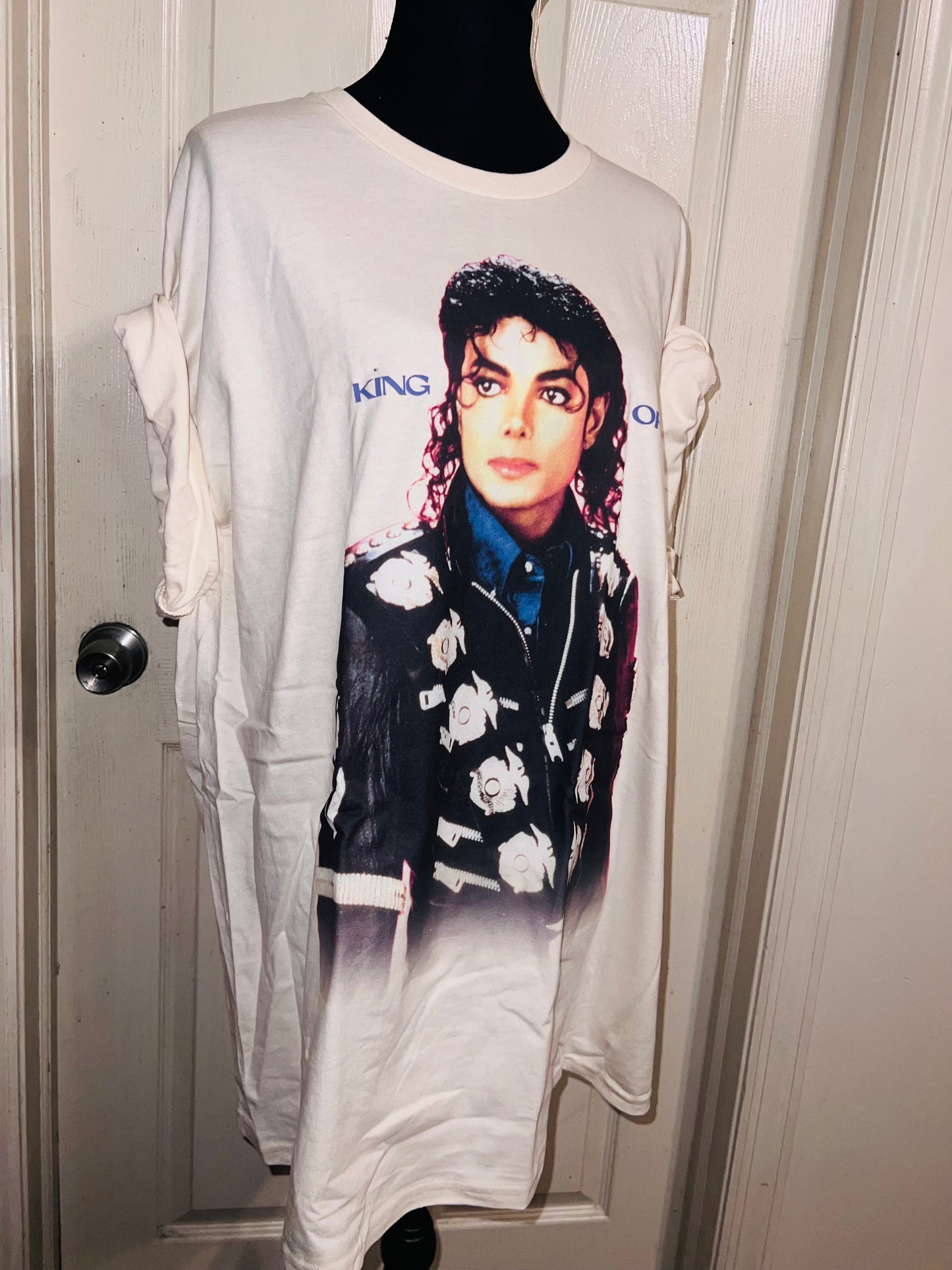 Michael Jackson Oversized Distressed Tee