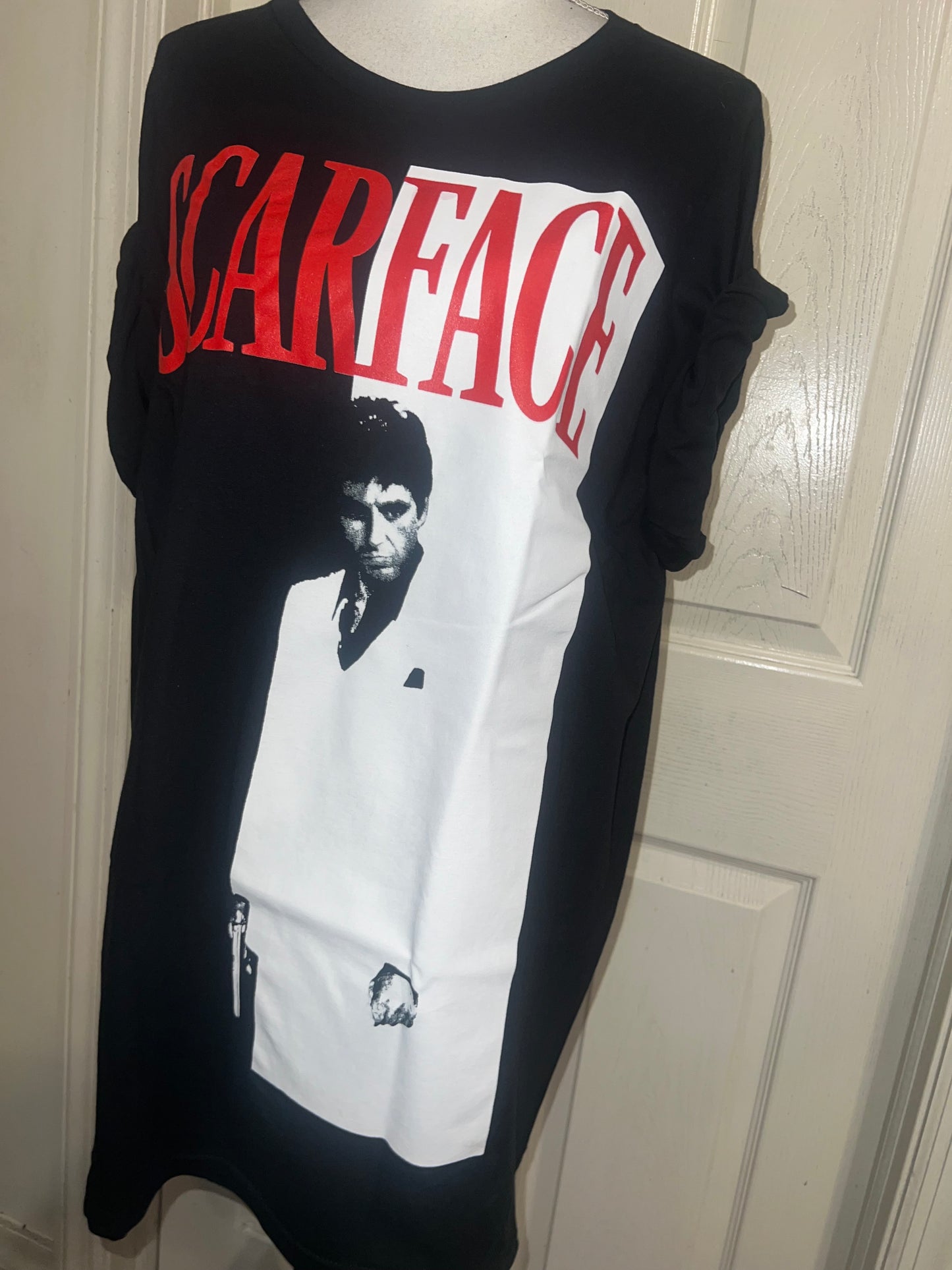 Scarface Oversized Distressed Tee